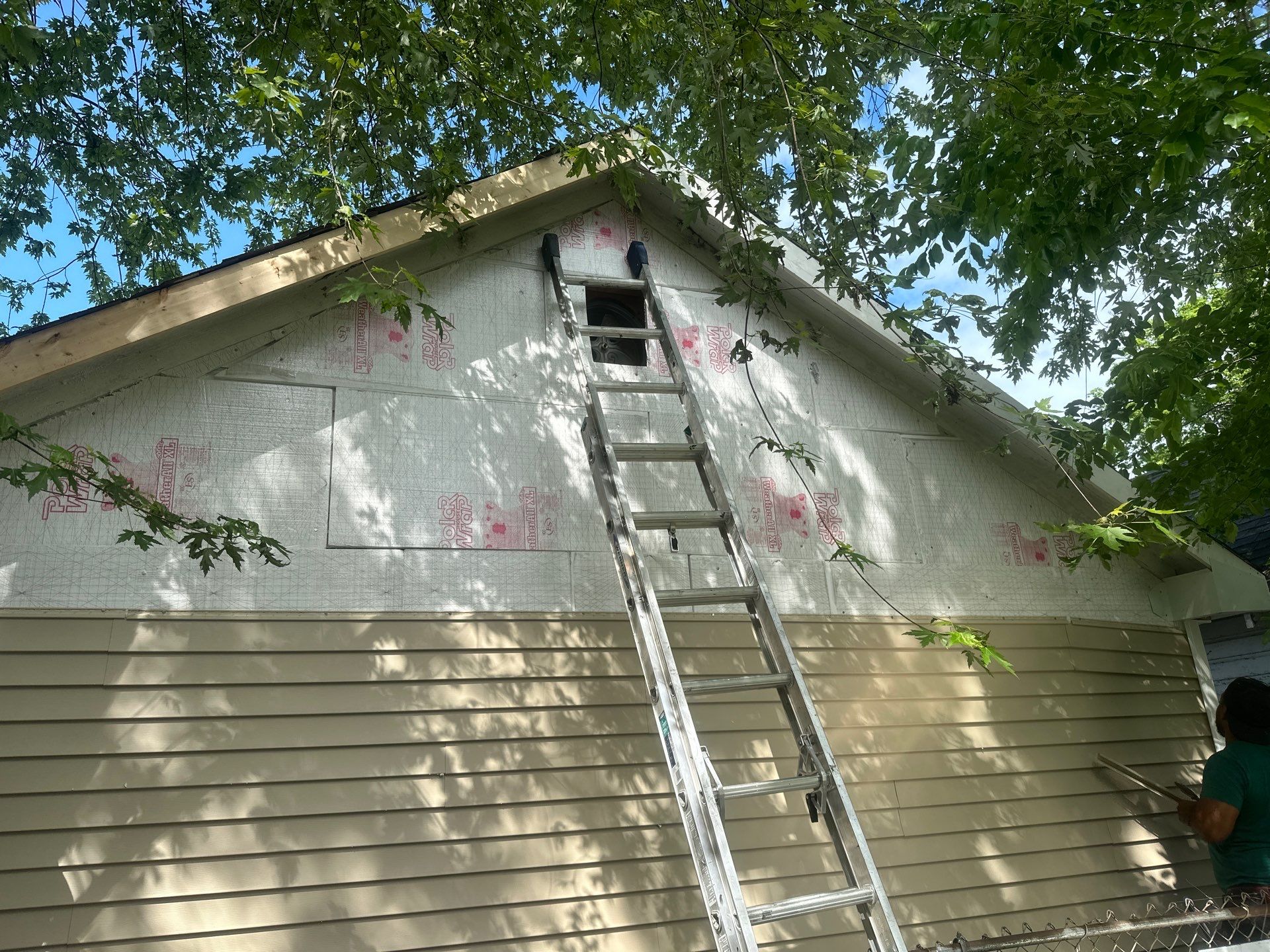 Siding Installation using CertainTeed Mainstreet Vinyl Siding - Savannah Wicker by A Plus Exterior