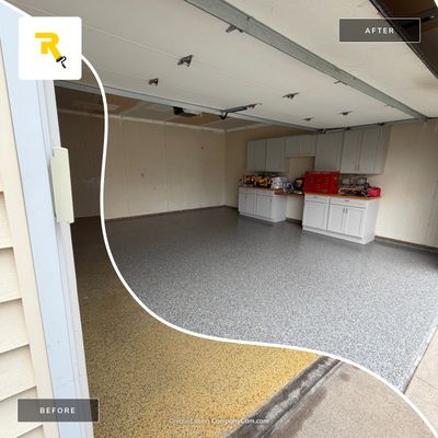 Ames Garage Floor Coating - Epoxy Replacement