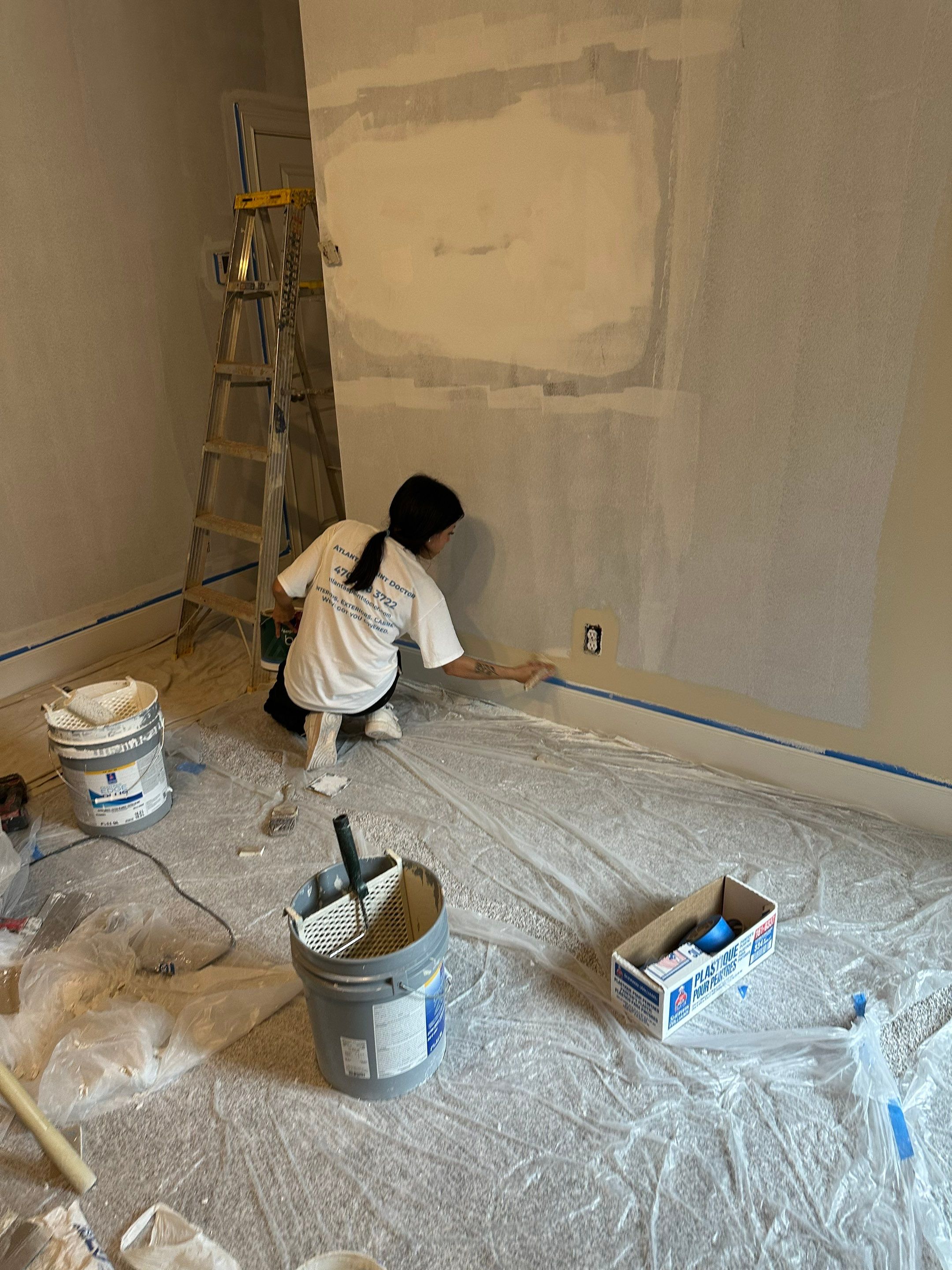 Basement Transformation in Decatur by Atlanta's Paint Doctor