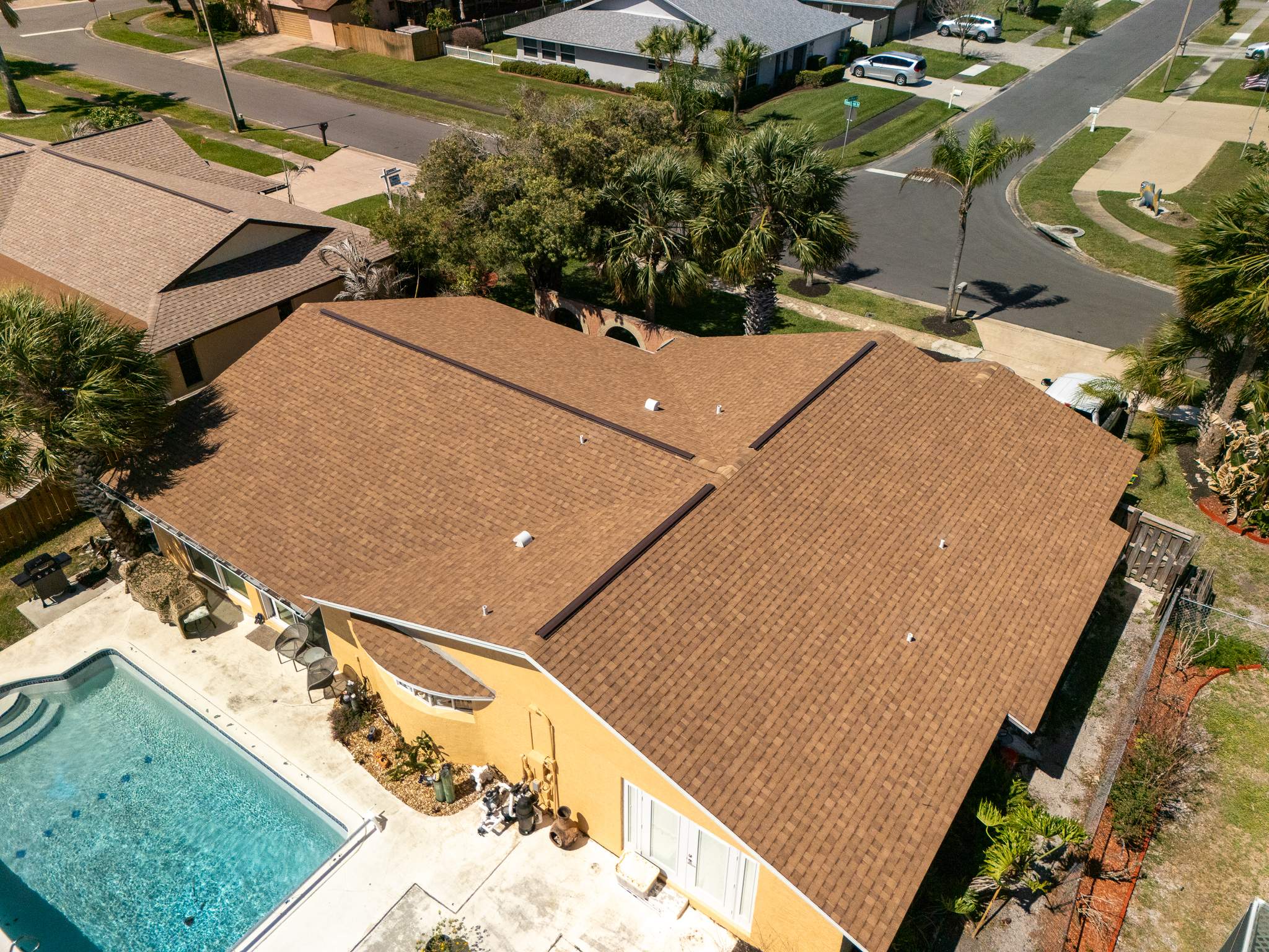 Merritt Island Architectural Asphalt Shingle Roof Replacement and Deck Repair by Wiedmann Construction & Roofing