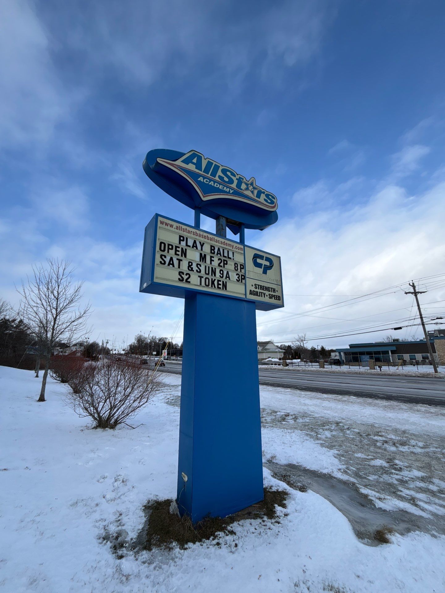 Allstars Academy Pylon and Building Signage Installation by FASTSIGNS of Saratoga Springs