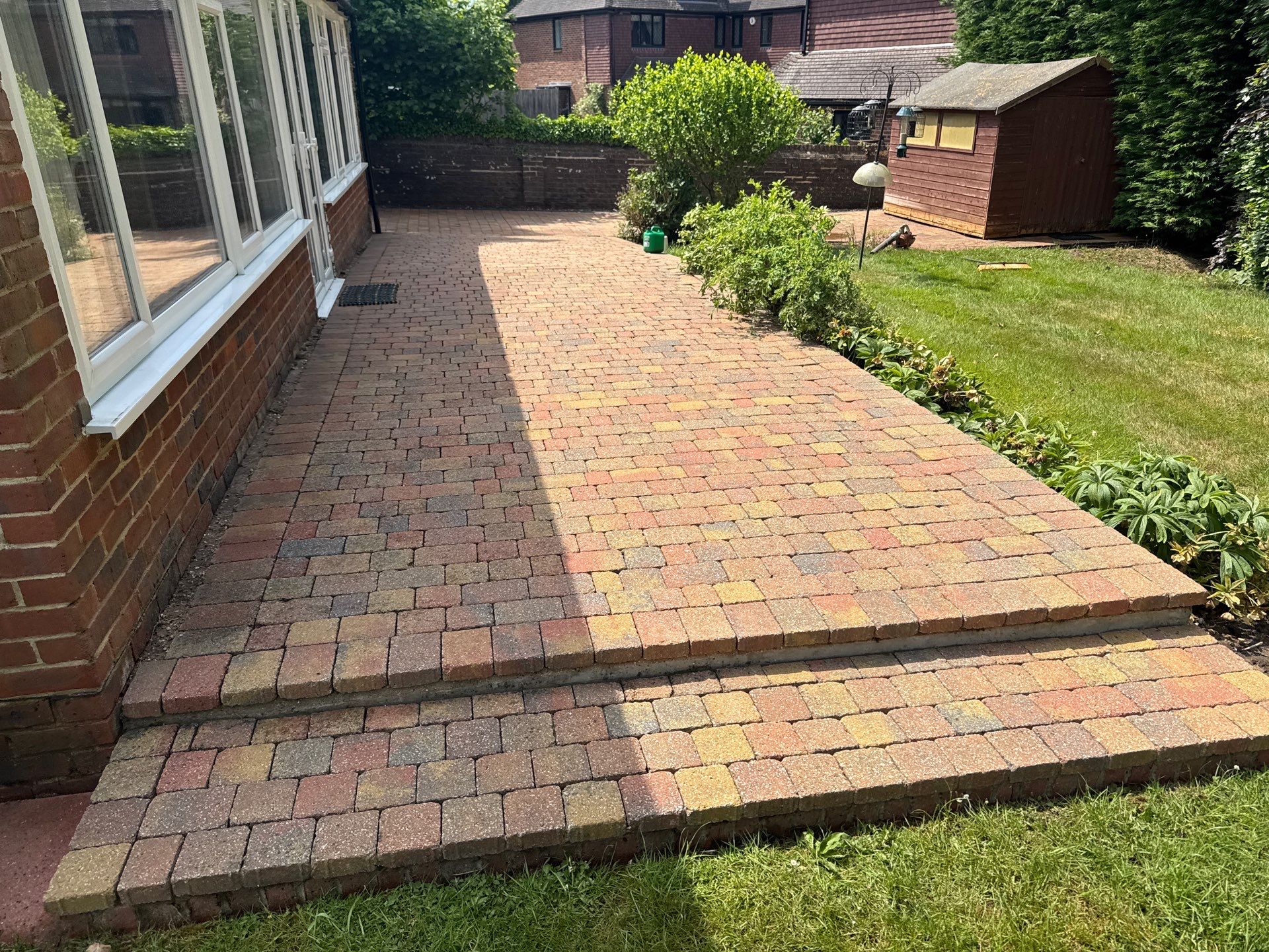 Patio Clean using Honda 21lt High Pressure Machine by Ges Exterior Cleaning ltd