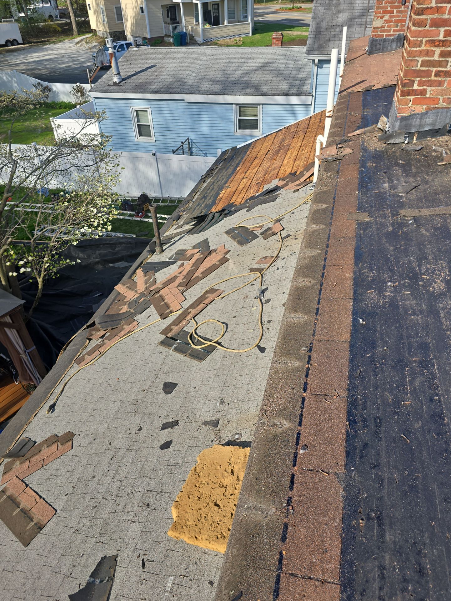 Roof Replacement with Owens Corning TruDefinition Shingles in Midnight Plum by Mighty Dog Roofing of Greater Middlesex County