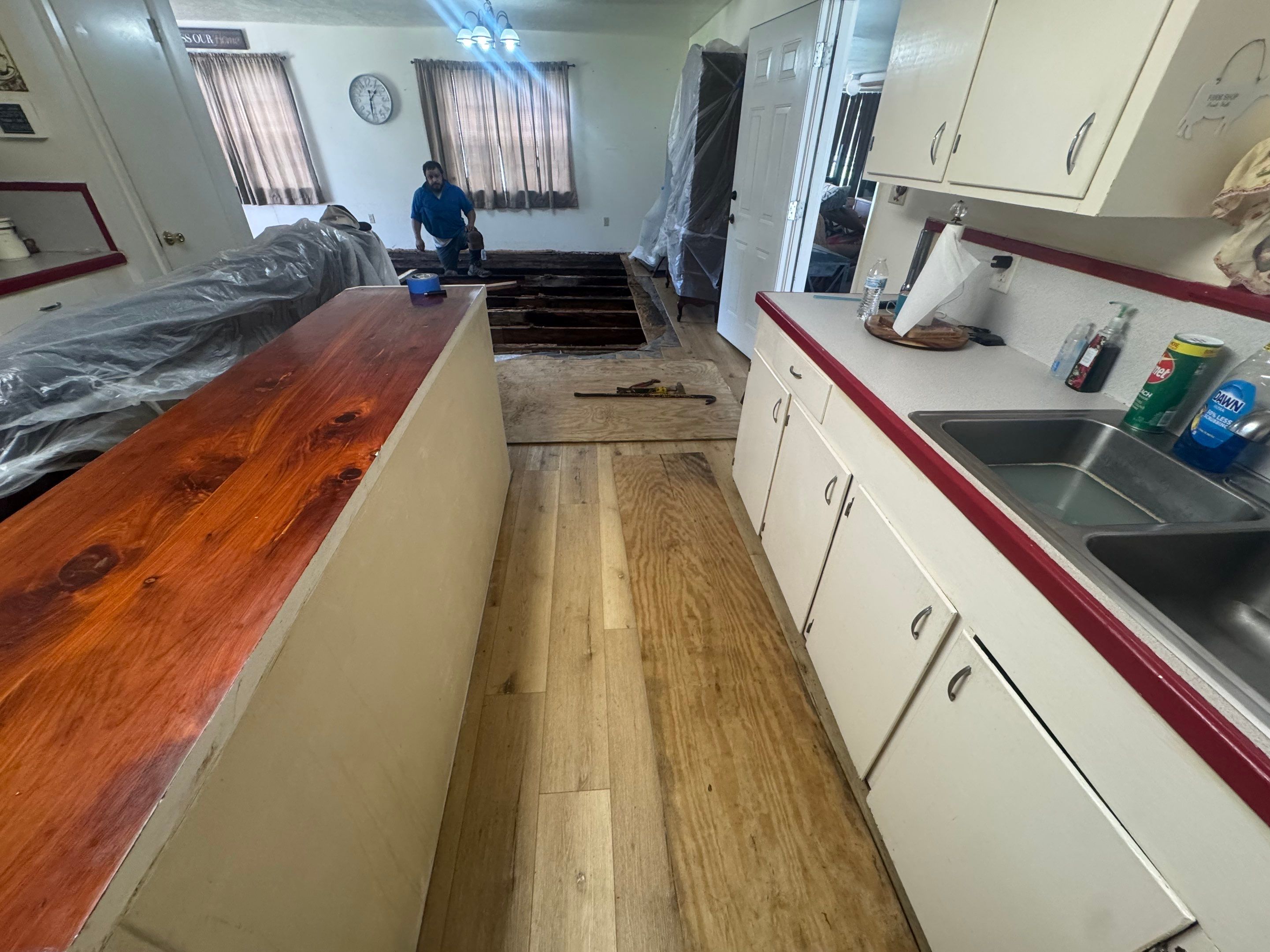 Water dry rotted flooring by Harden Enterprise Services LLC