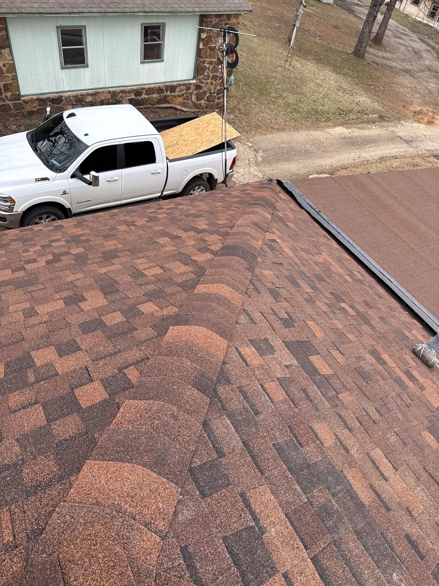 Rustic Hickory Shingles & SBS Cap & Base by In & Out Construction & Remodeling, LLC