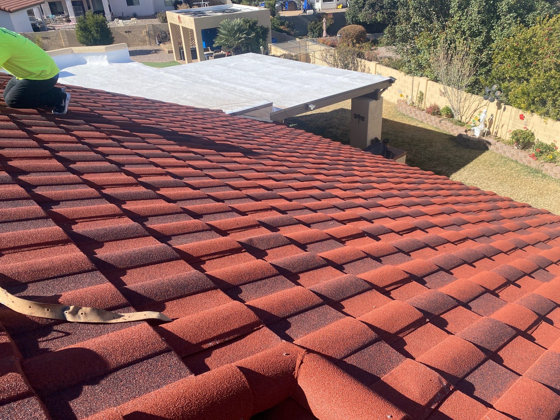 Terra Cotta Stone Coated Steel by Reimagine Roofing