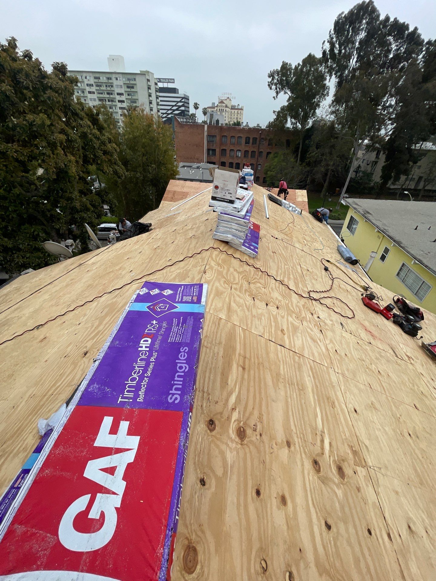 Roof Replacement at the Magic Castle Hotel- Los Angeles, CA 90028 by Epic Roof Replacement