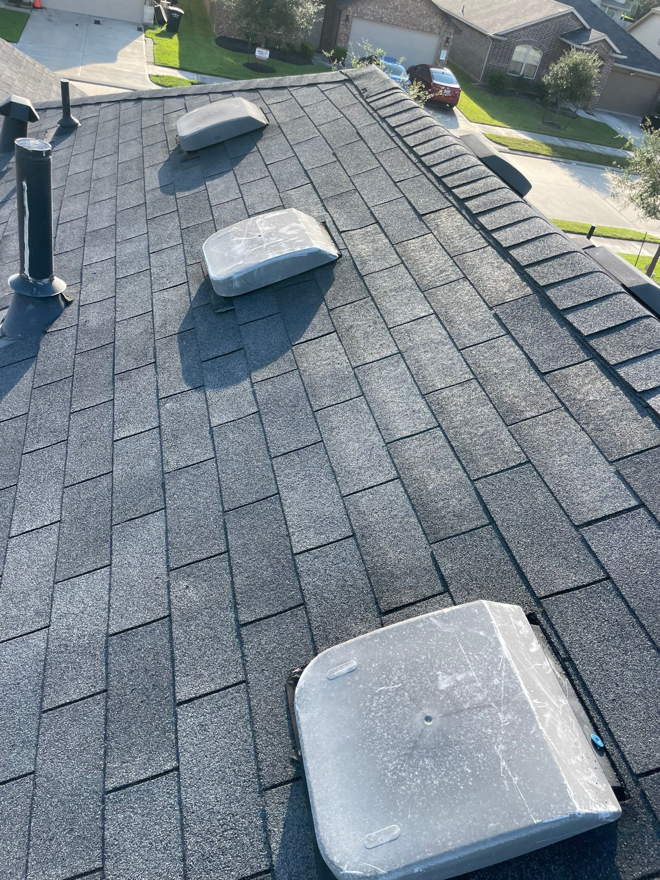 Roof Repair after Hurricane Beryl by Berry Good Roofing 