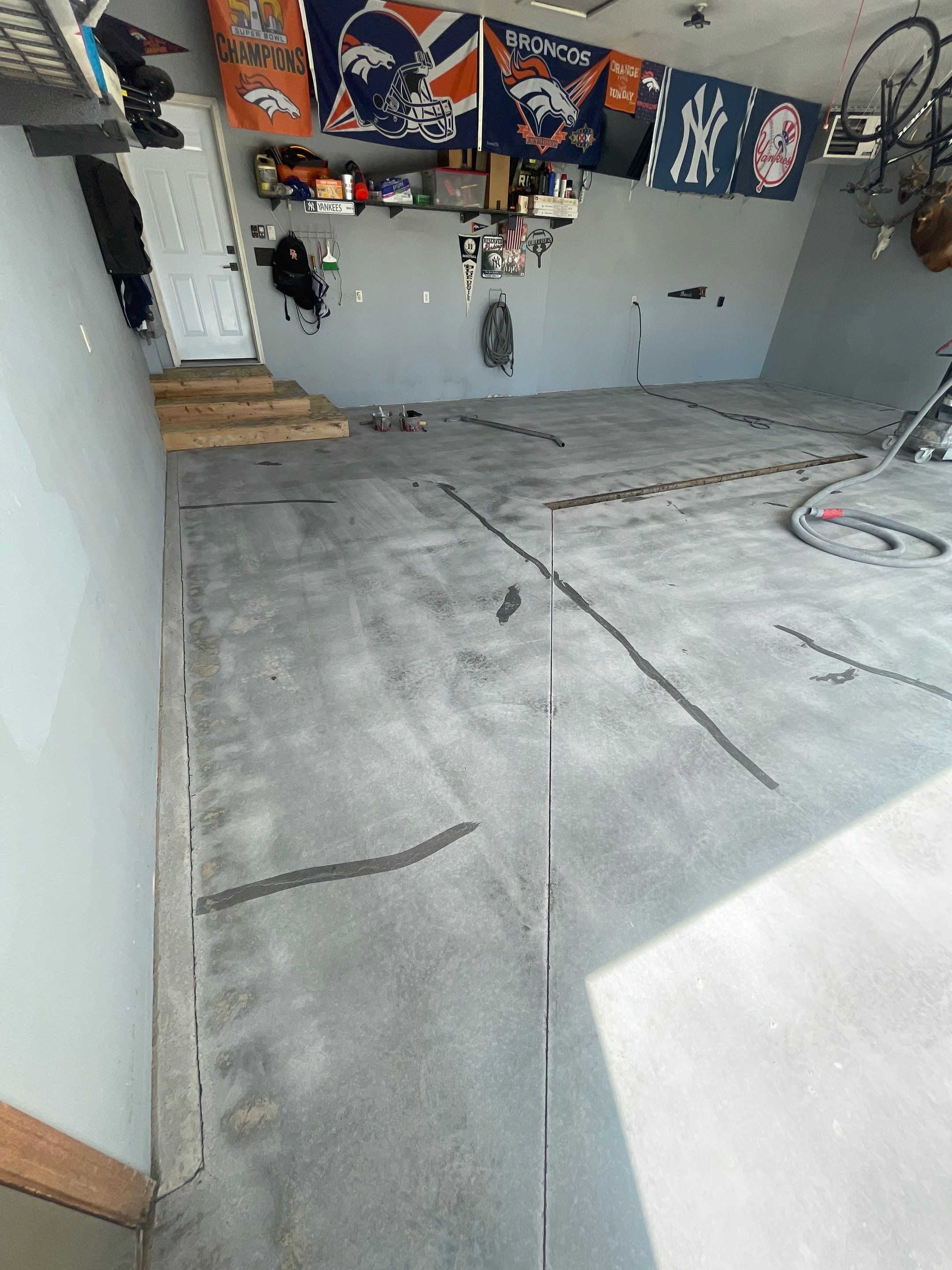 Full Garage Floor Epoxy Coating Installation in Dell Rapids by Select Painting, Coatings & Garage Cabinets