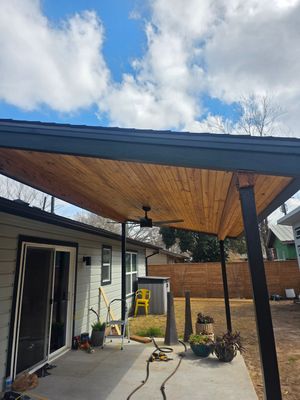 Custom patio for under 20.