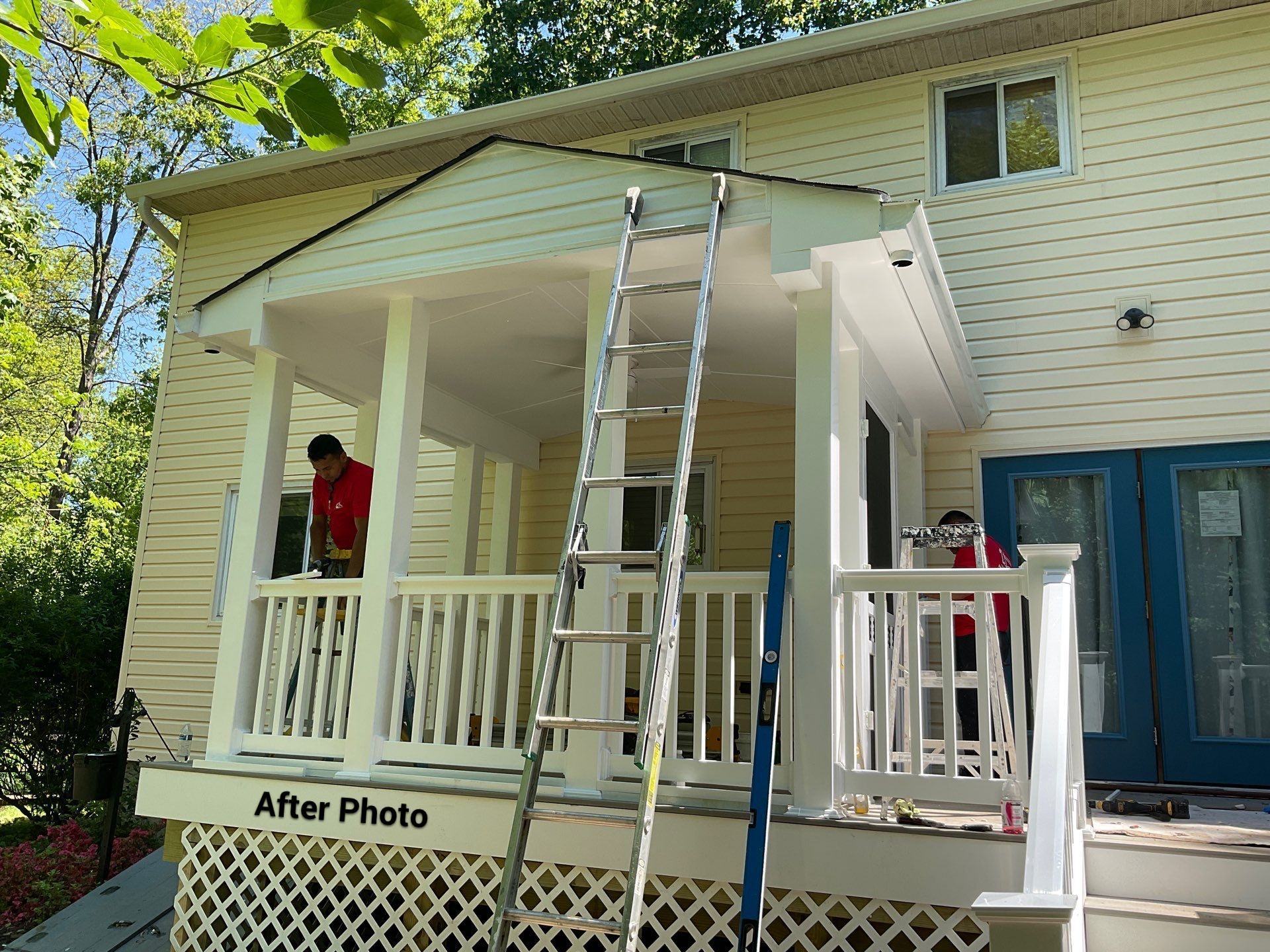 New Screen in cover porch  by Alpha Design Services
