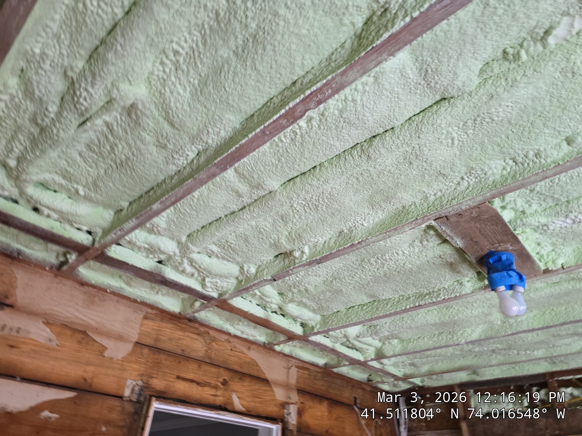 Attic Insulation using open cell spray foam by NYS Foam & Energy