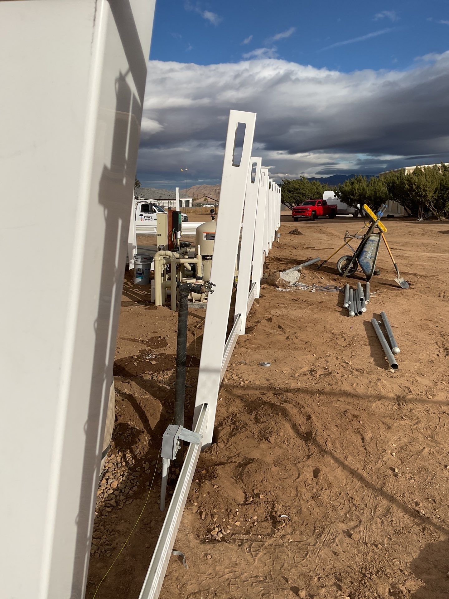 Fence Installation using Vinyl by Fence Guys Inc. 