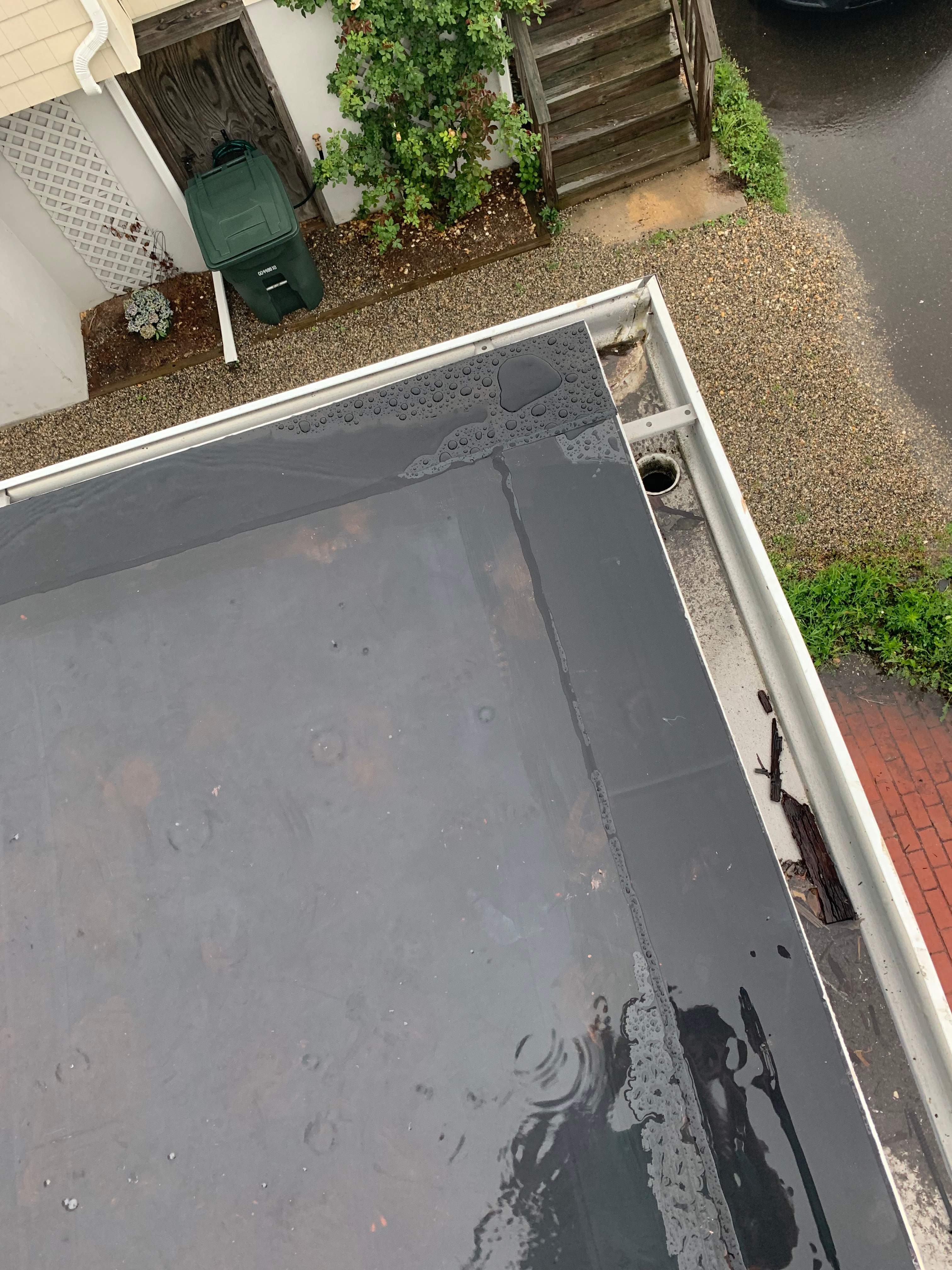 Deck Installation using trex over epdm roof by A Plus Exterior