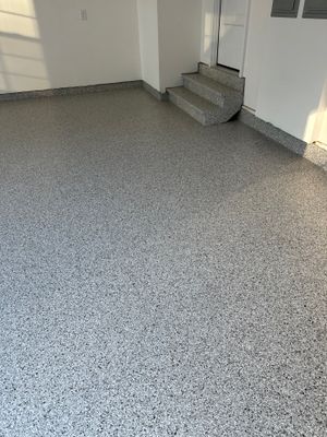 Garage Floor Coating using Coyote
