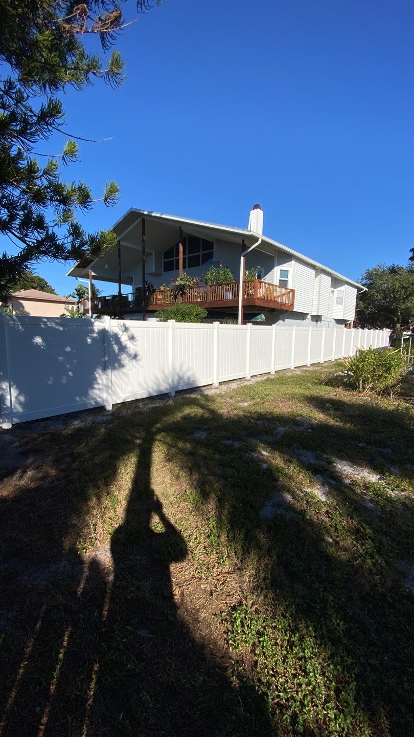 Bradenton, FL 6ft. Tall White Vinyl Privacy Fence by Asap fence and gates, LLC