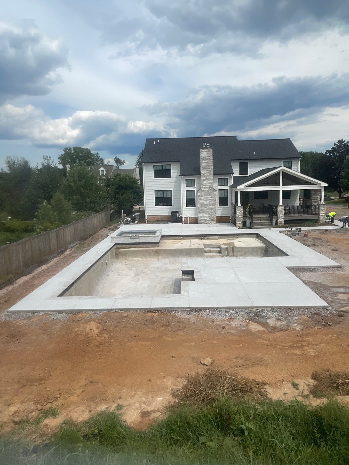 Pool Deck in Plymouth Meeting PA by Architectural Concrete Design