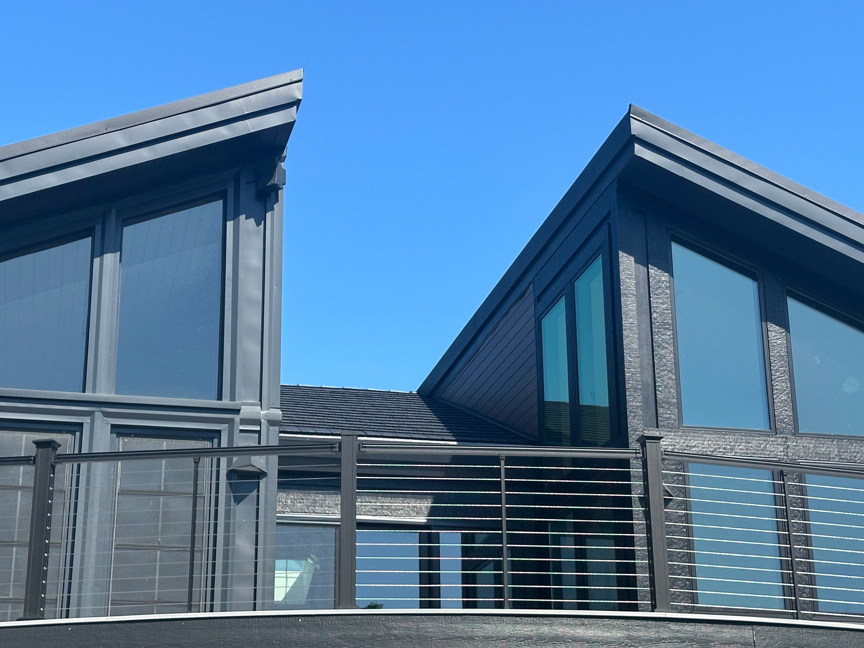 Black Frost Metal Shake Roof & Modern Exterior Renovation – Fort Wayne, IN by 4Ever Metal Roofing