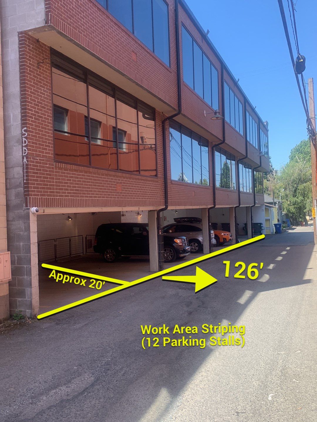 Striping work  by Jireh Asphalt & Concrete Inc 