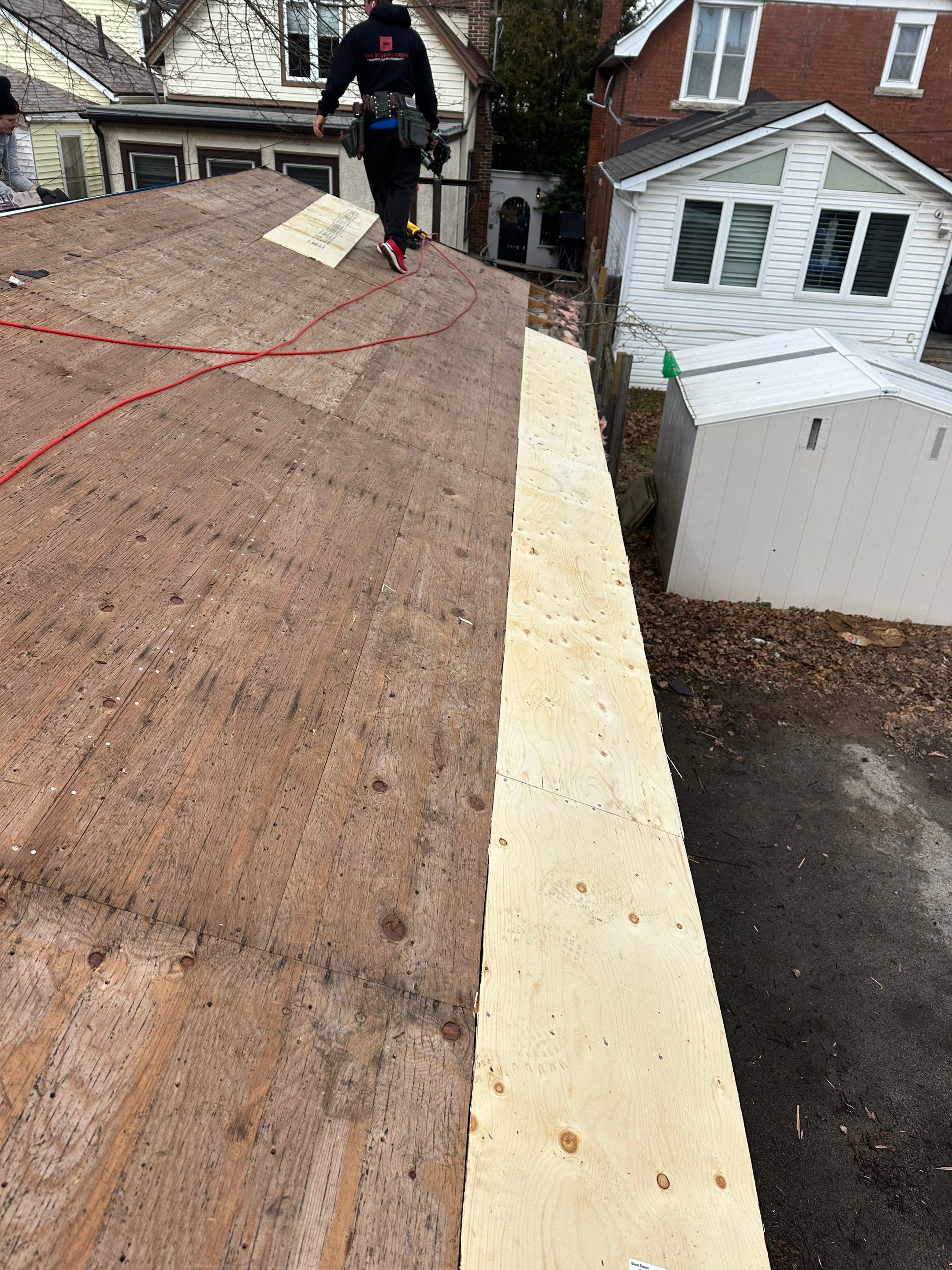 Project in Hamilton by The Roofing Crew