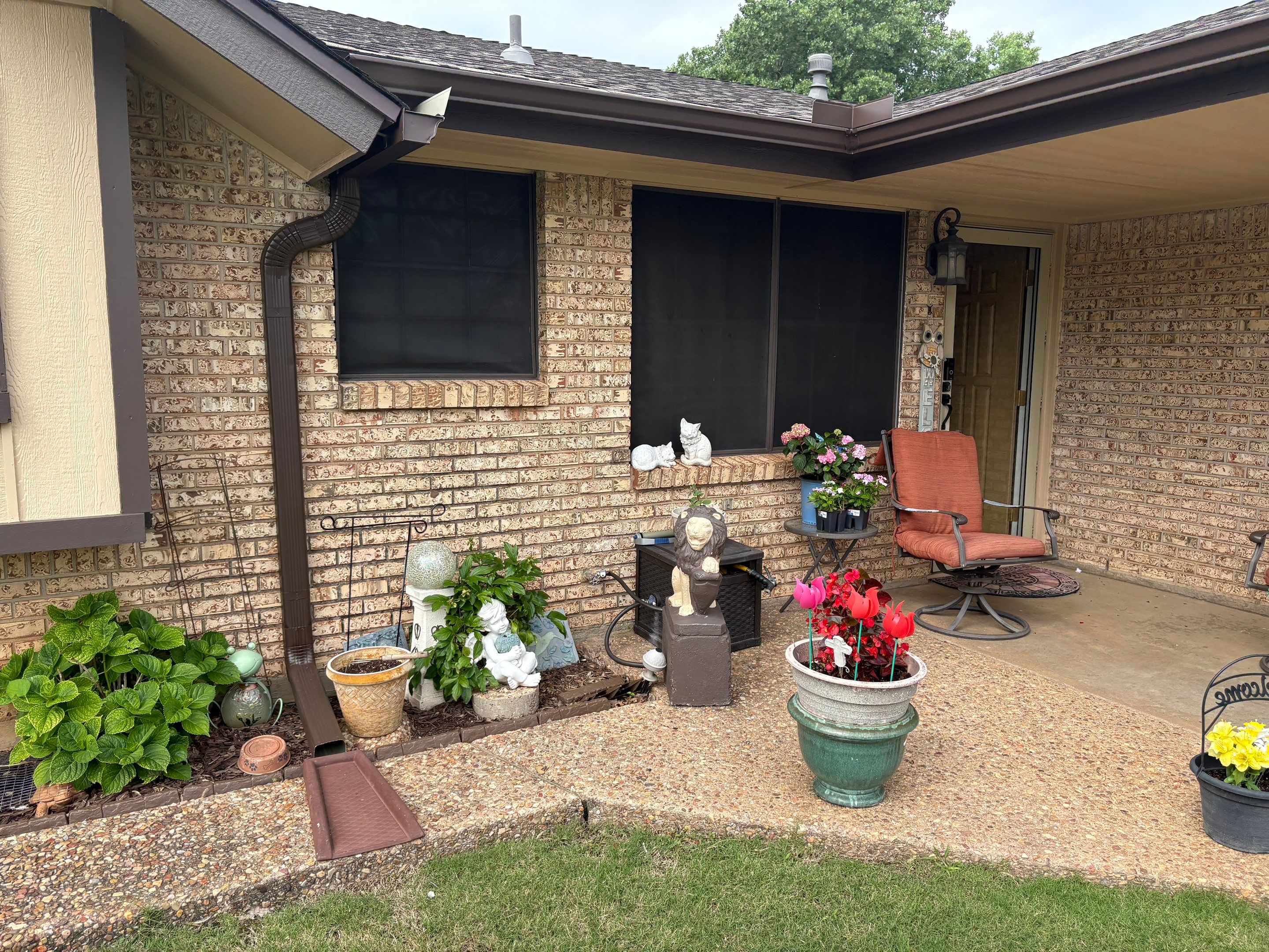 roof replacement & gutter installation in Moore by McCann's Roofing and Construction