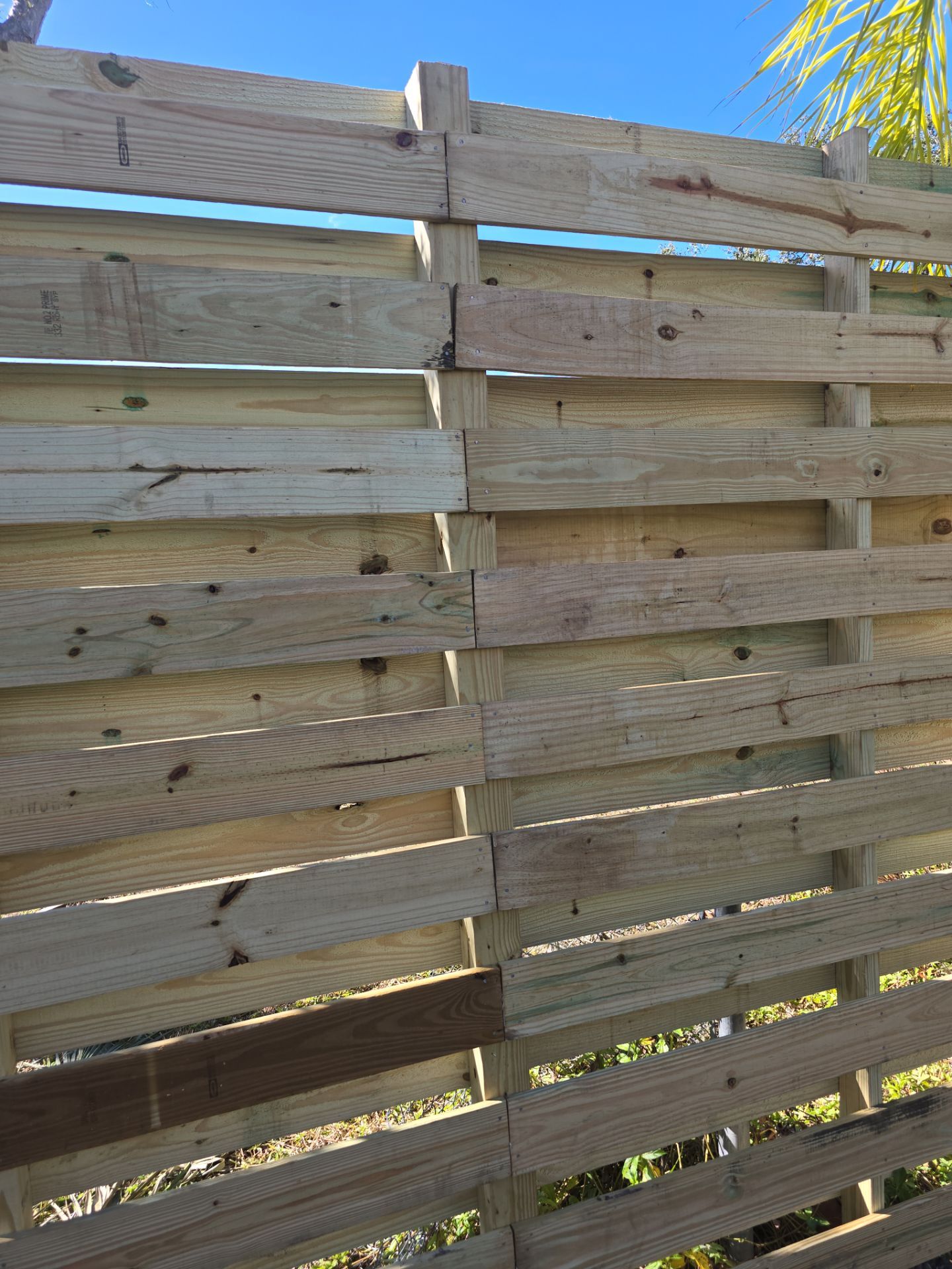 8'H Stained Shadowbox Wood in Nokomis by True Fence LLC