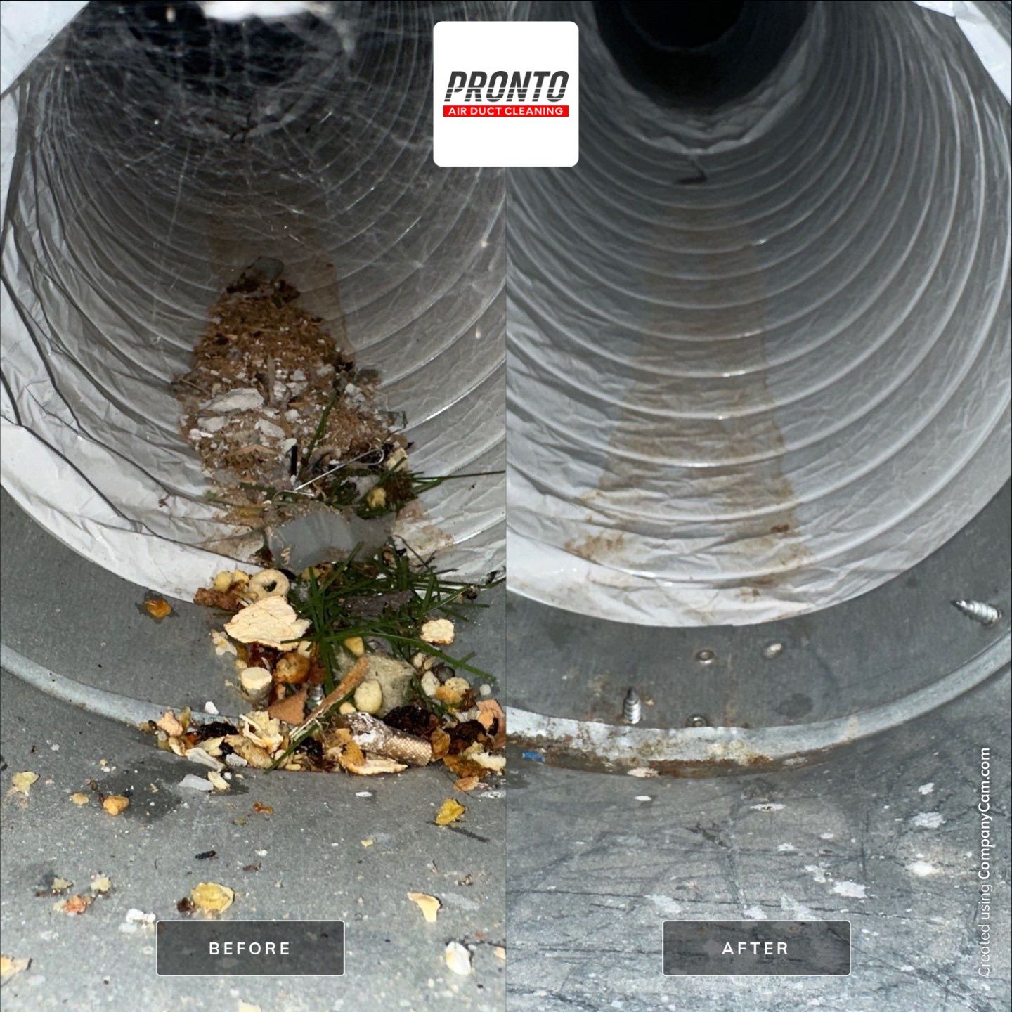 Air duct cleaning using Hypervac by Pronto Air Duct Cleaning
