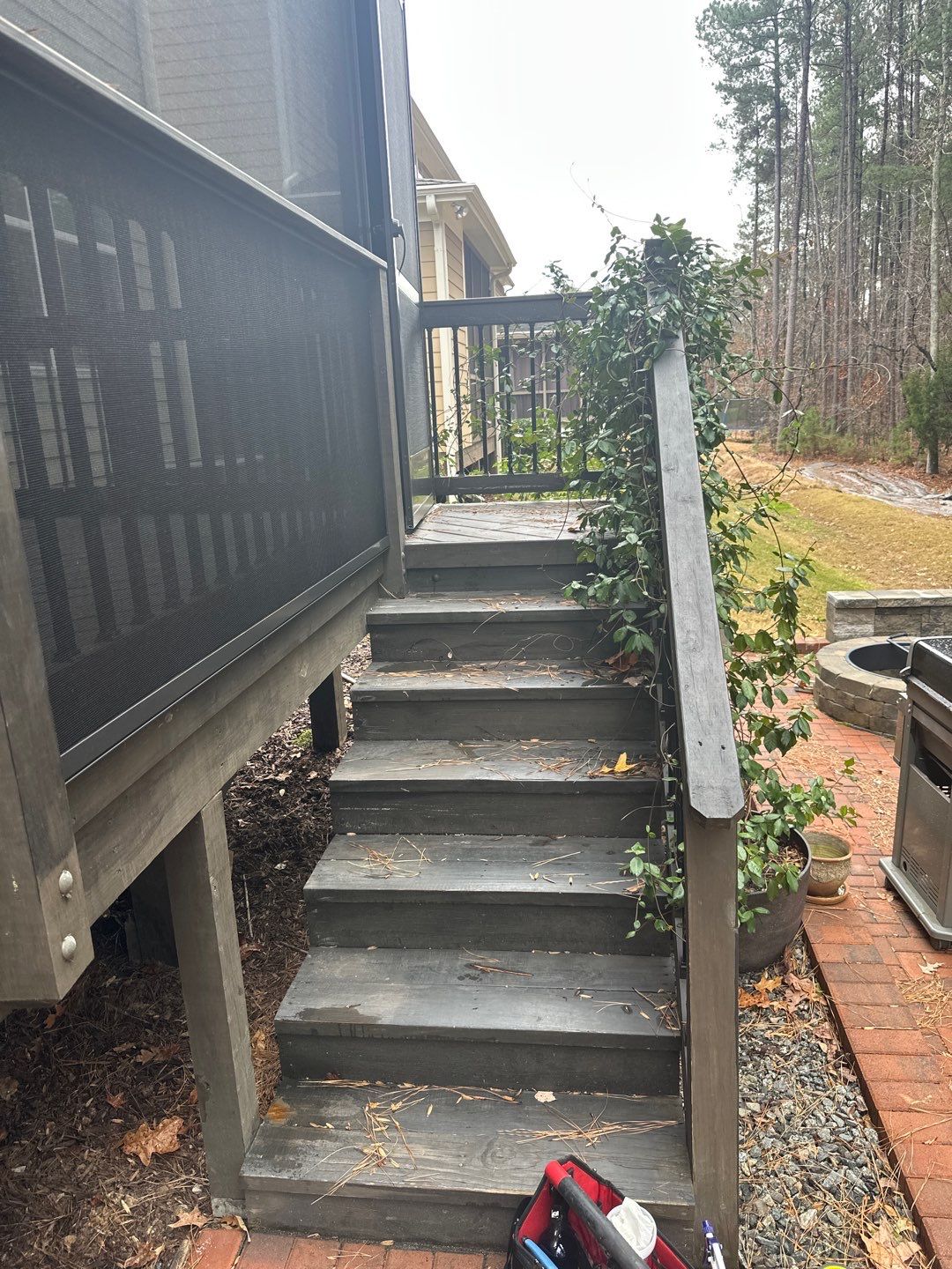 Patio and Coated Deck using Wood and Concrete Sealant by DuraSeal