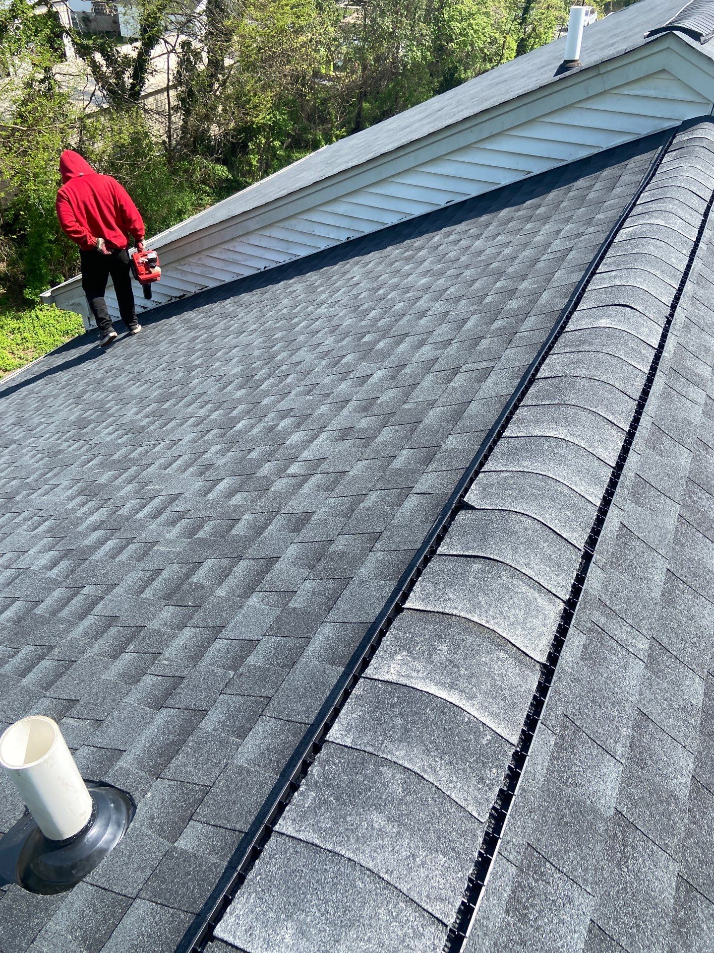 Residential Roofing Installation using TAMKO TITAN - THUNDERSTORM GRAY by Storm Ready Exteriors