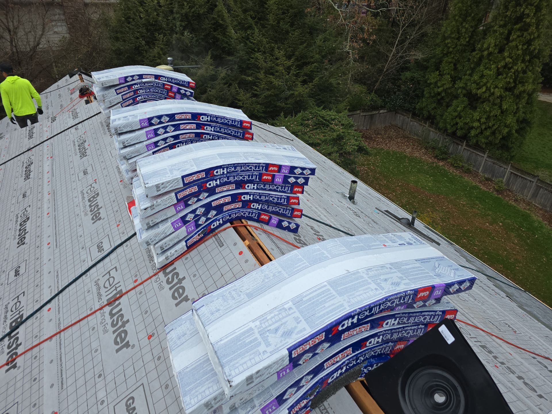 GAF Timberline HDZ in Oyster Grey by Element Pros Roofing, LLC