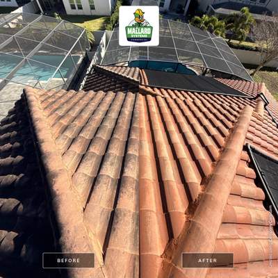 Barrel Tile Roof Cleaning