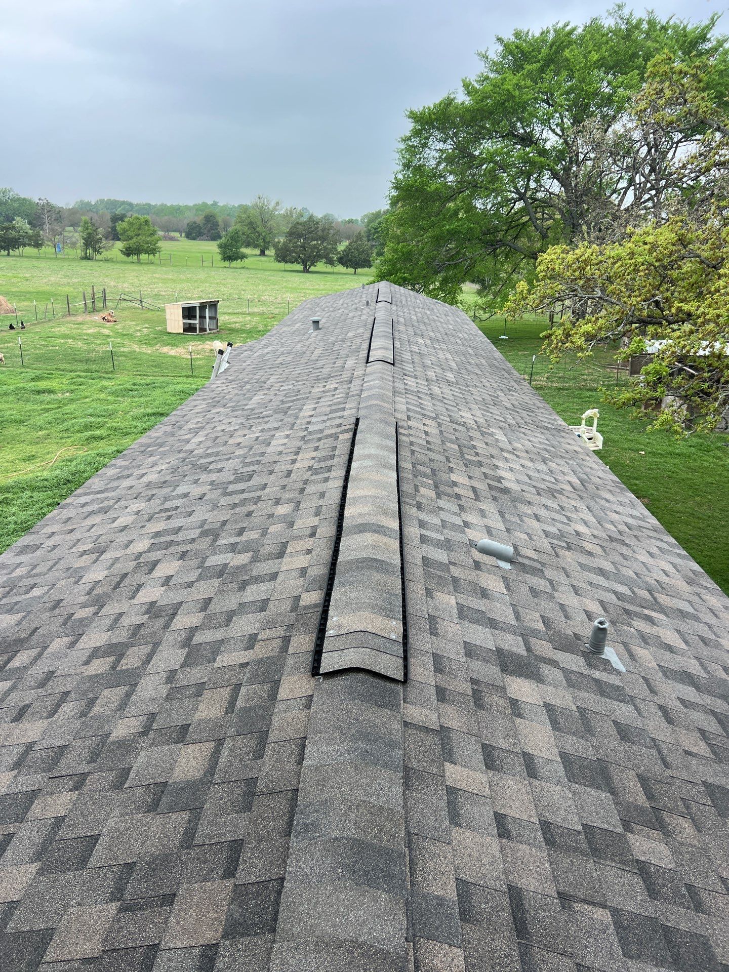 Residential Roofing Installation using IKO Dynasty Class 3 Impact Resistant 30YR Architectural Shingles. Color: Driftshake by WR Roofing Solutions