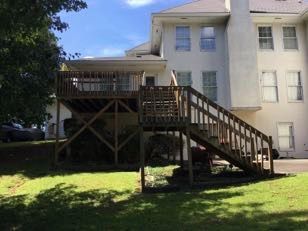 Elevated Composite Deck and Concrete Patio Installation in Atlanta by Swift Home Renovations