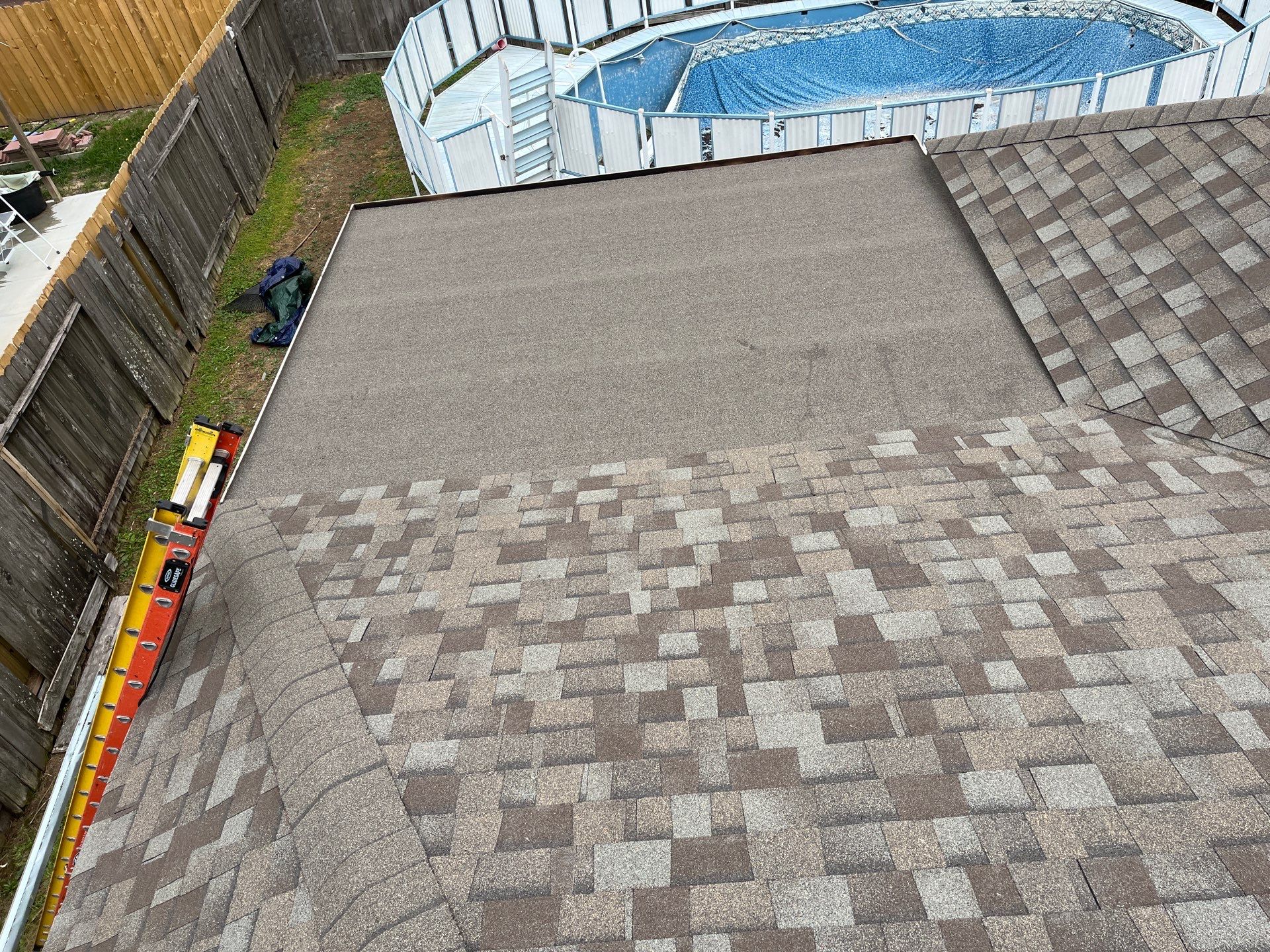 Residential Roofing Installation using Owen's Corning Duration (Lifetime) Shingles by Roof Repair Company