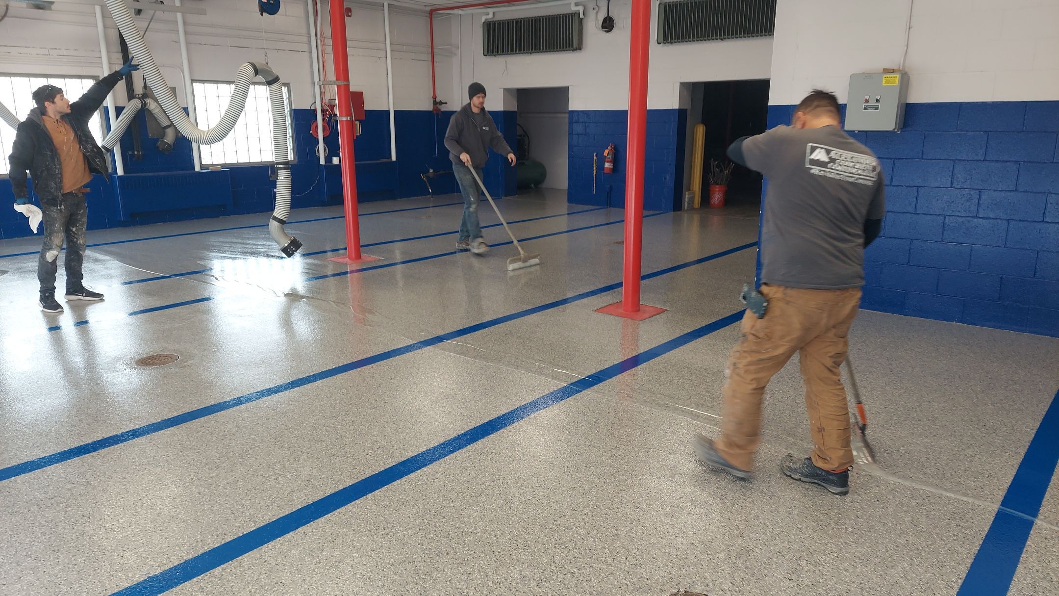 Fire Station in Stonewash - North Jackson, OH by Alexander Concrete Coatings