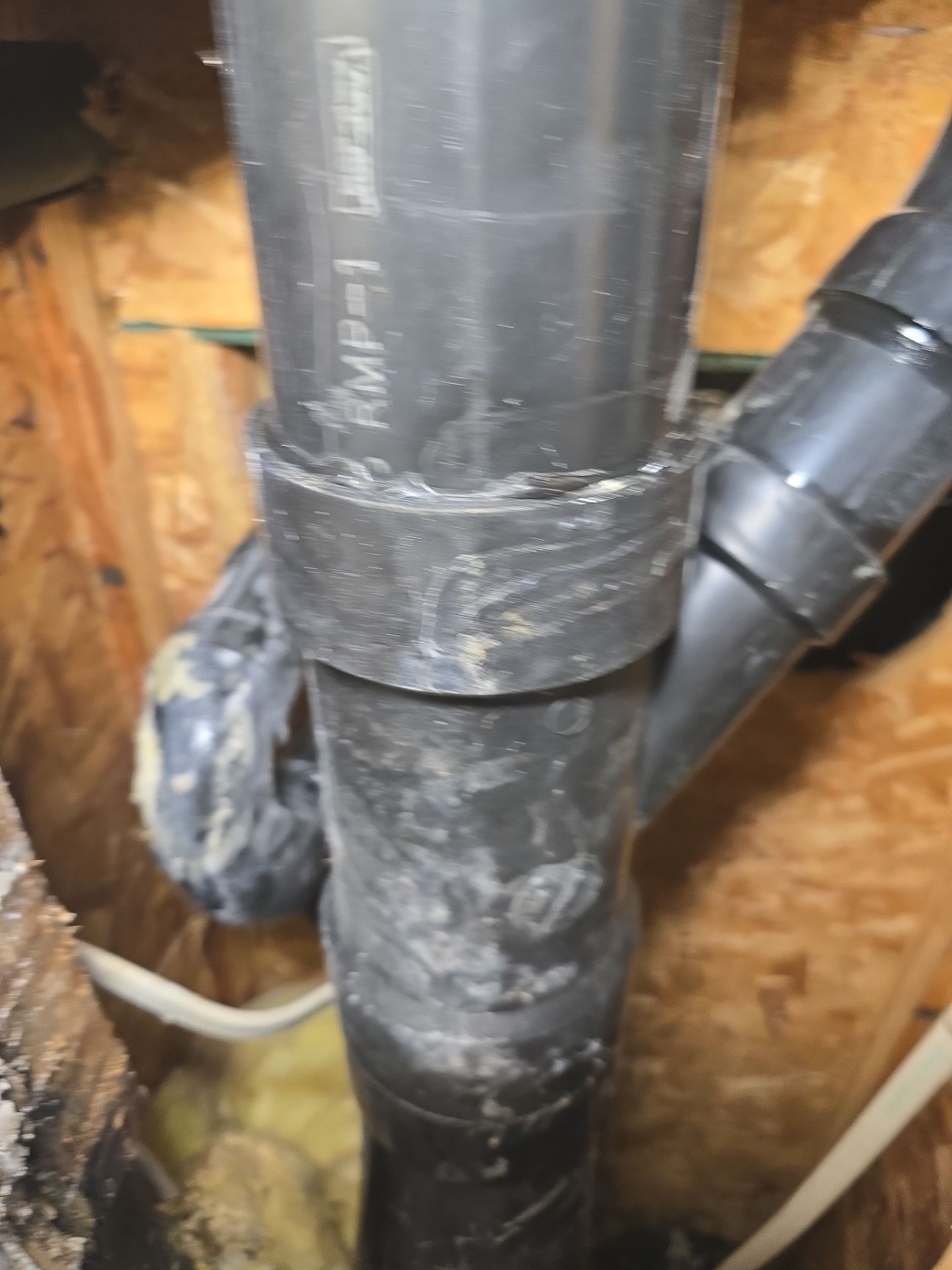 Installation of New Black Pipes and Shower Valve Repair by Us Plumbing