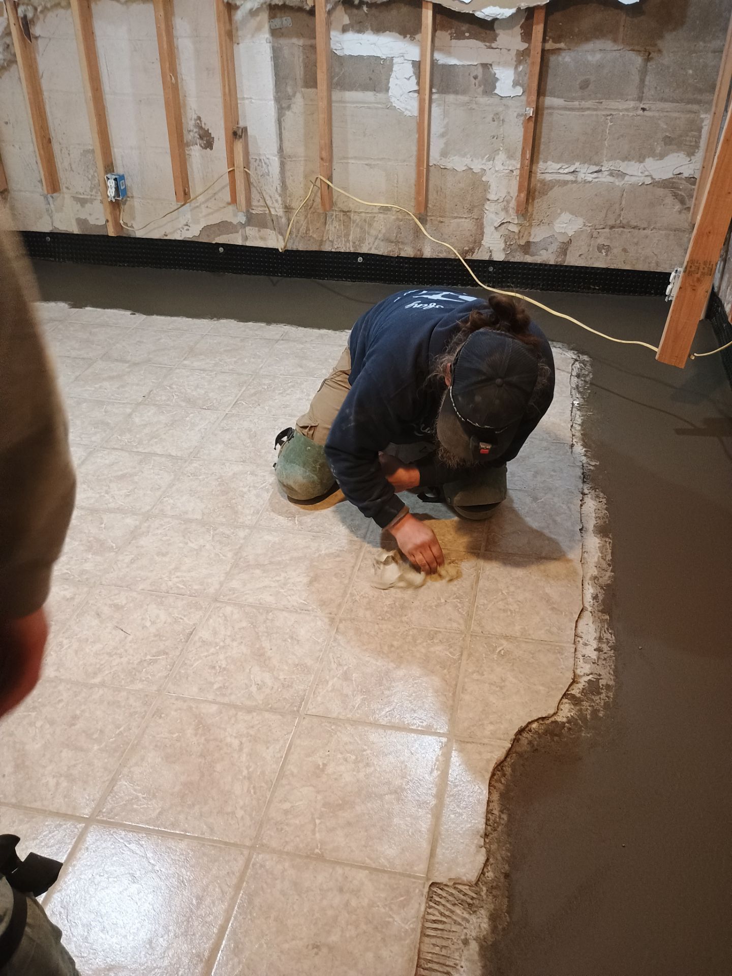 Drain Tile in Minneapolis for Kristen & Taylor by Waterproofing Northeast