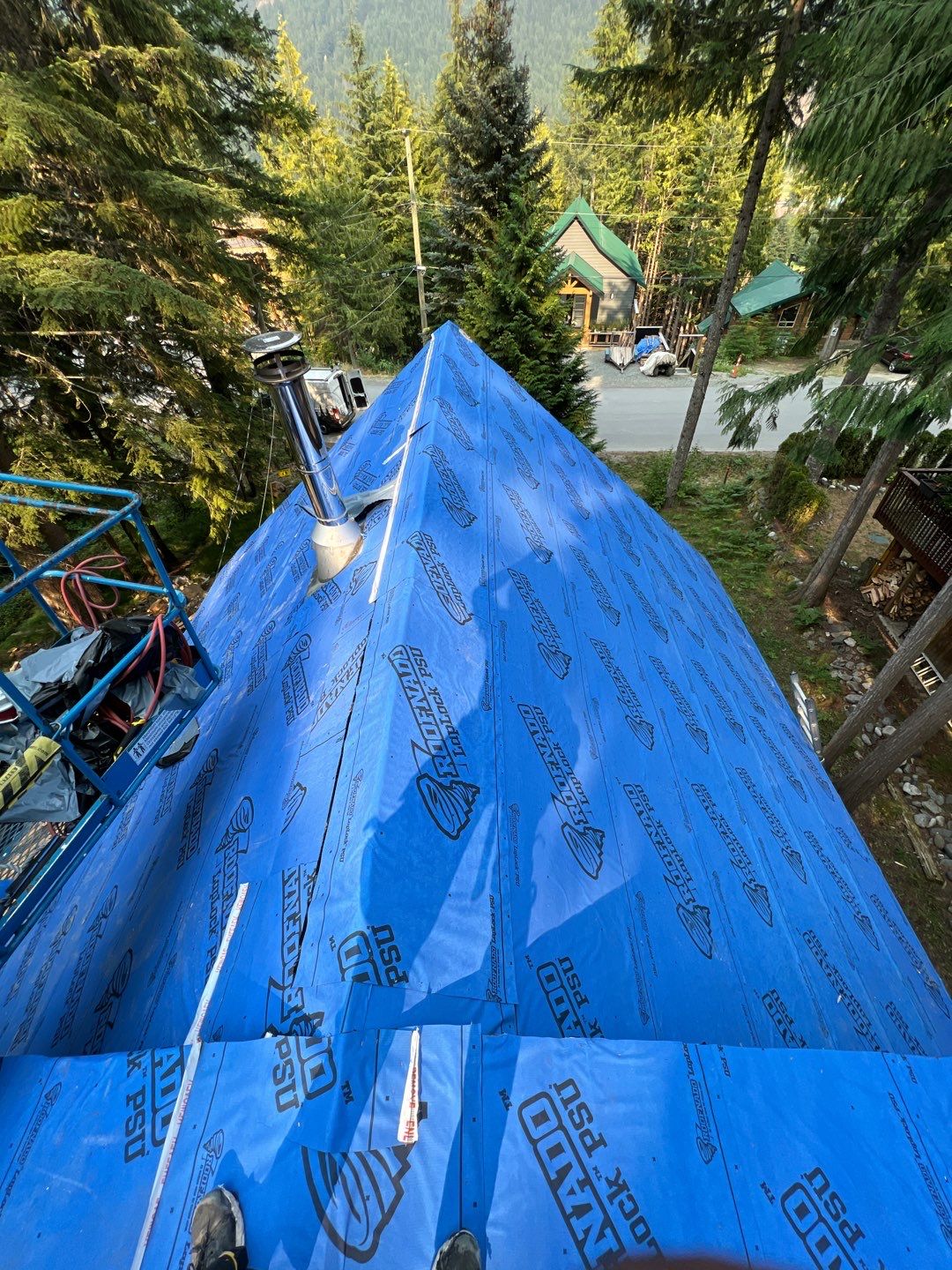 Residential ReRoofing Installation using 12" Prolok metal  by Top Notch Roofing Inc