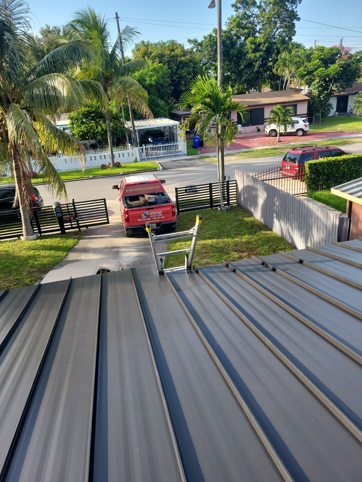 Metal Roof - Matte Black Color. Metal Alliance. by Art's Roofing & Construction