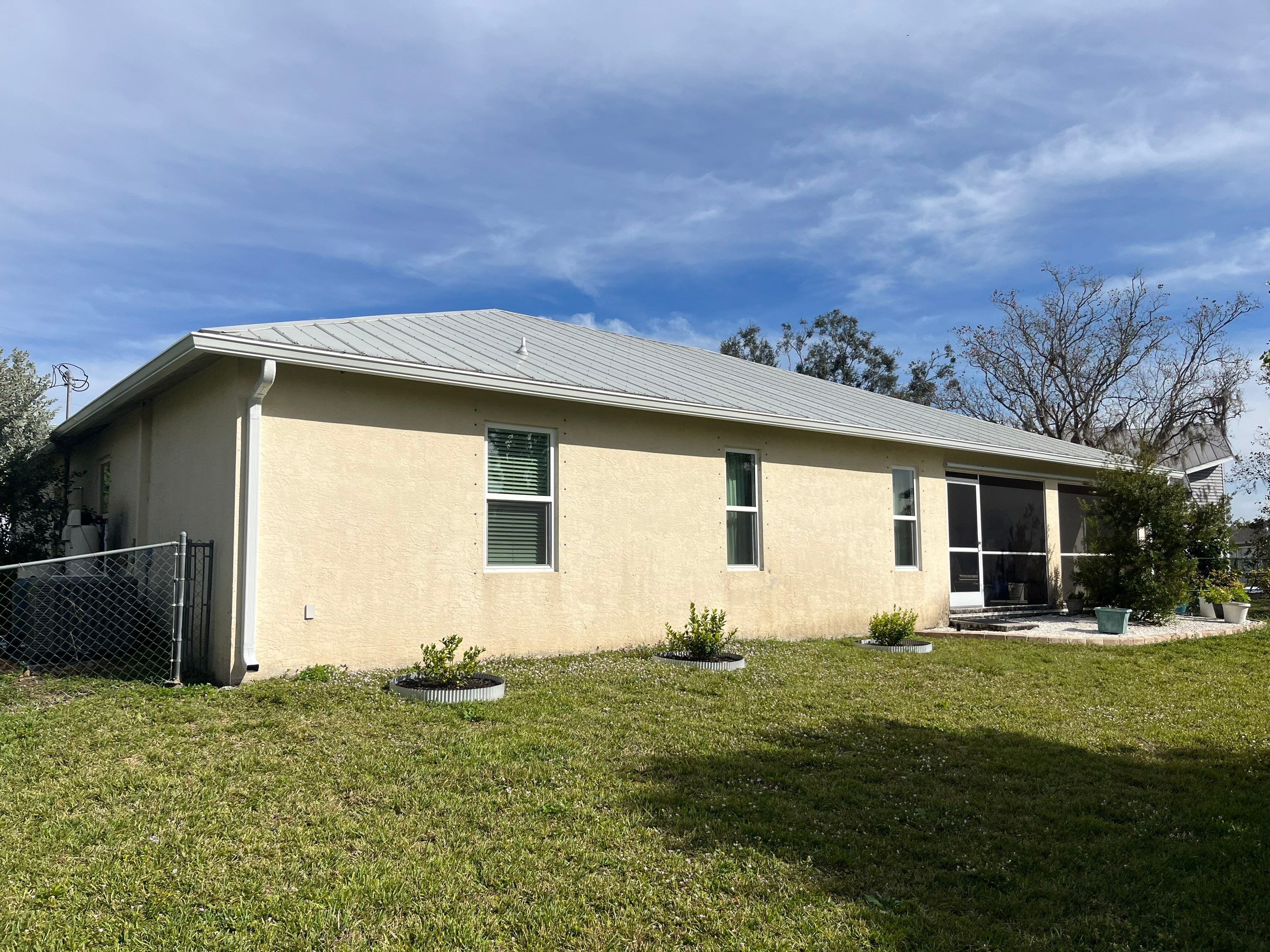White K-Style Gutters for Modern Homes in North Fort Myers FL by Gutter Professors