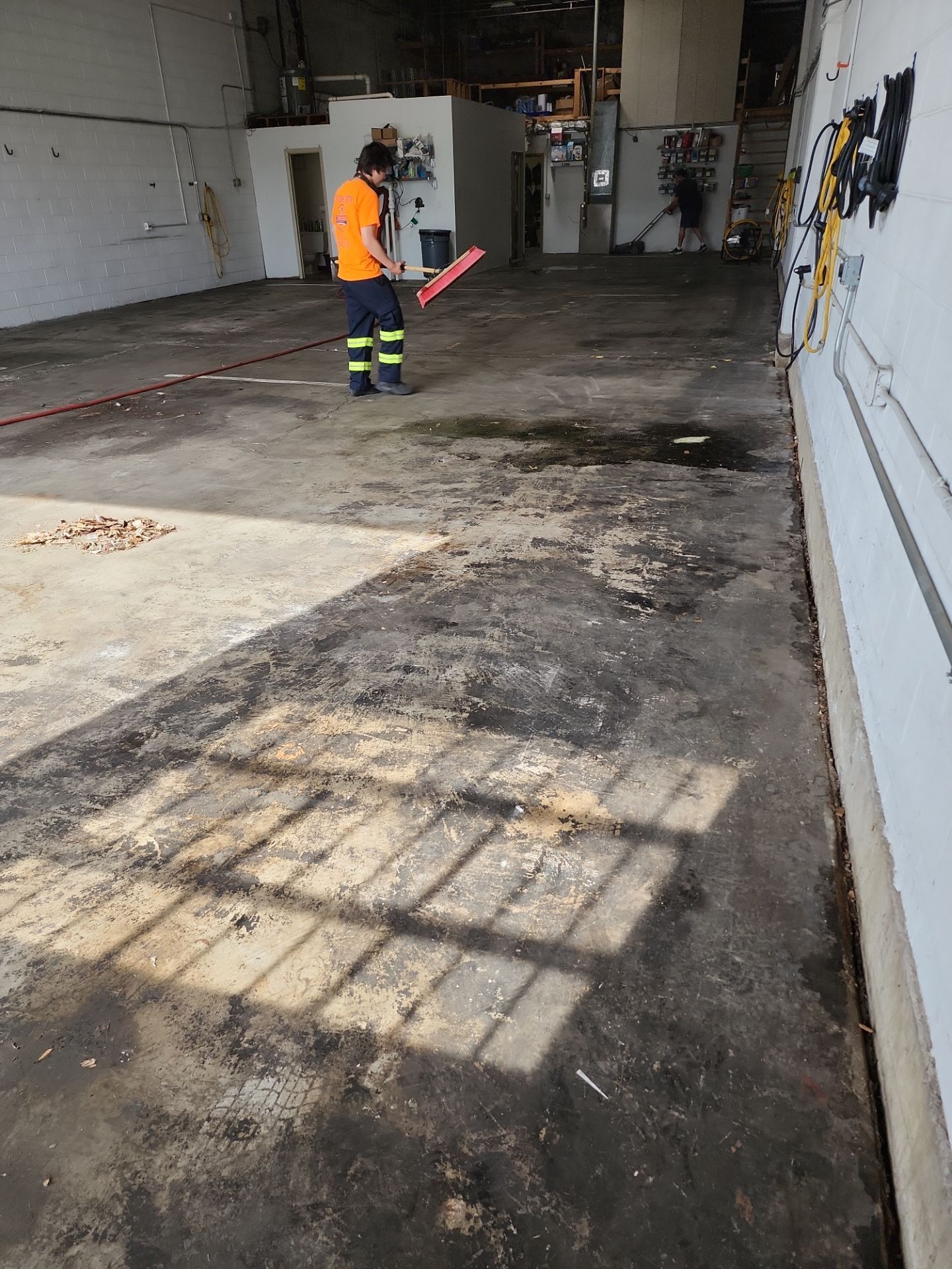 commercial pressure washing using Hot water by Northern Power Washing LLC.