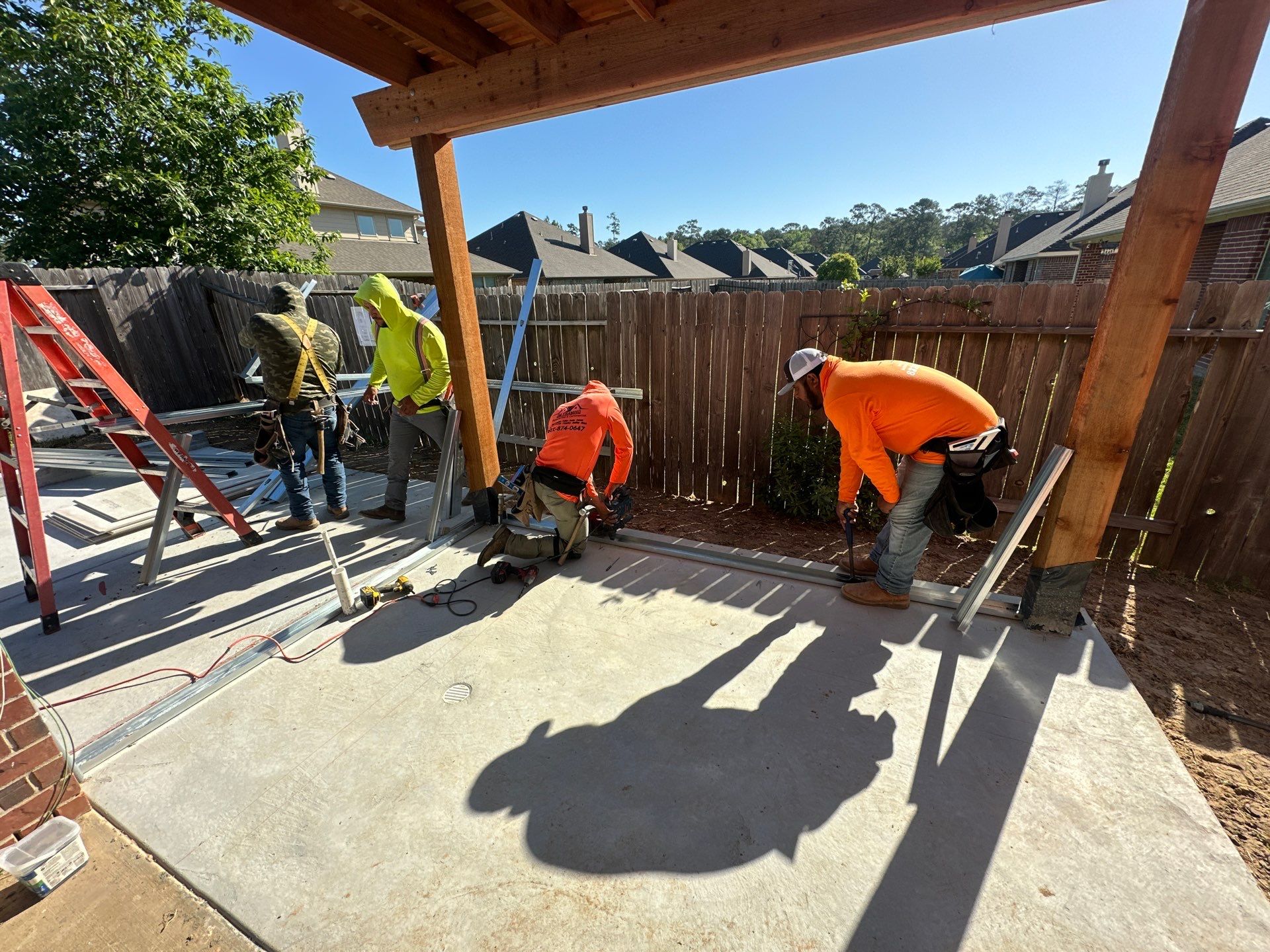 Pergola and Summer Kitchen in Conroe, TX by SophAlx LLC