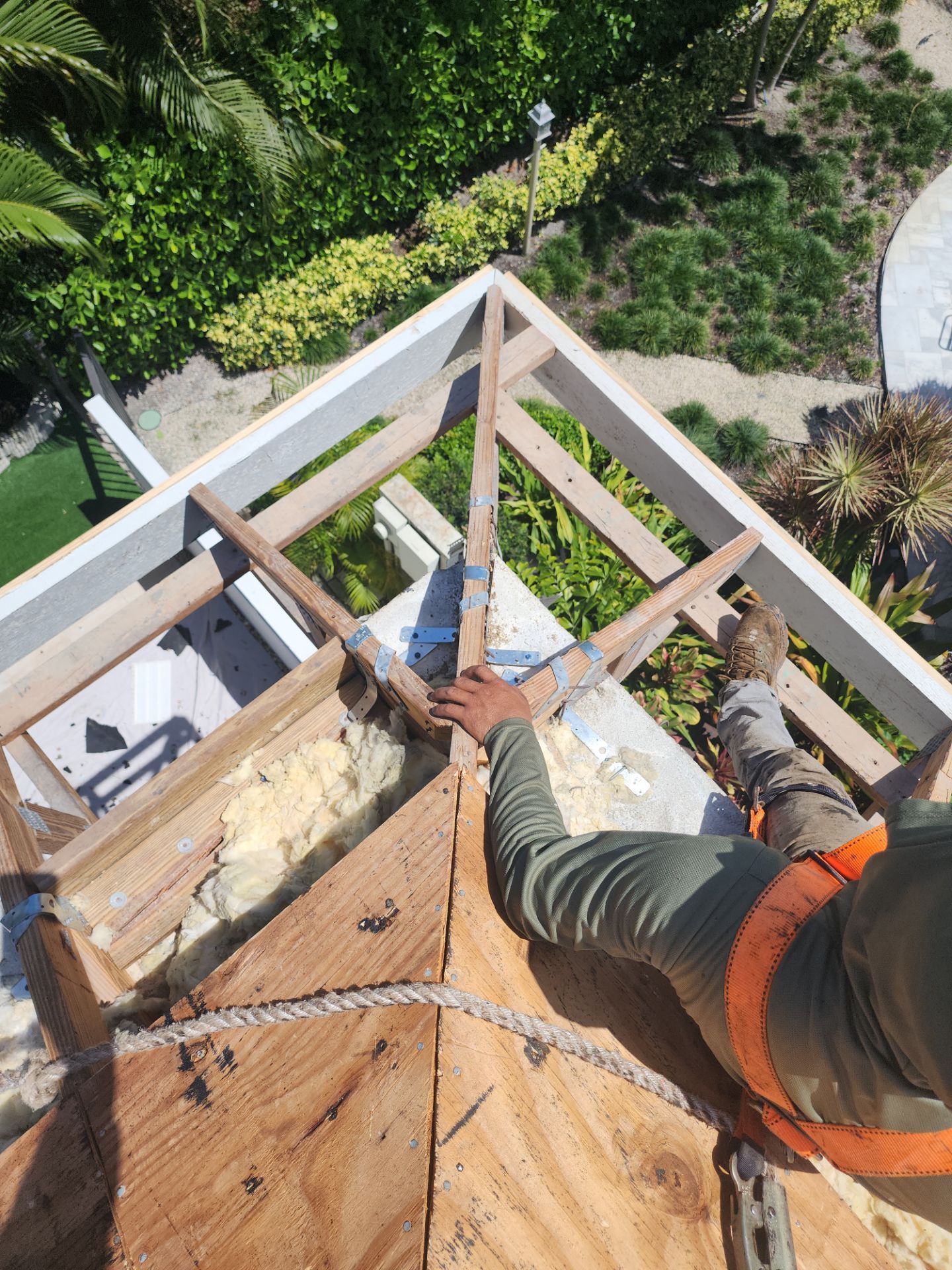 Delray Beach Tile Roof Replacement with Hurricane Strap Reinforcement by Aastro Roofing