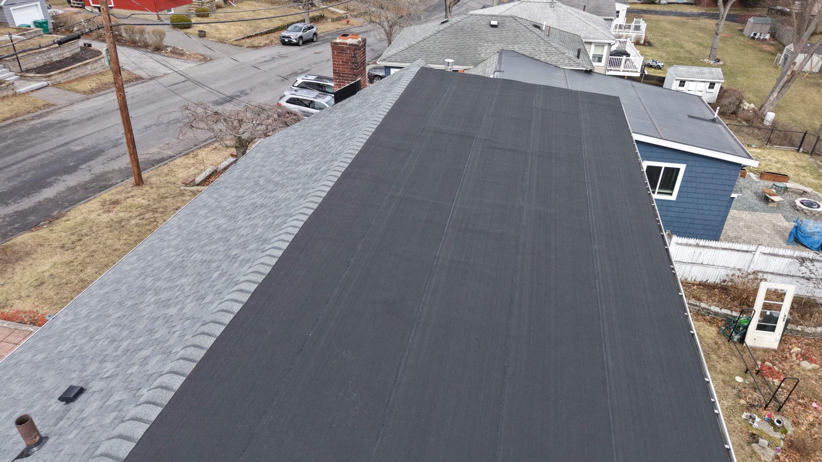 Major Roof Overhaul in Lynn, MA – Full Replacement, Skylight Removal, Gutters & Custom Flashing by JOHNNYS PRO
