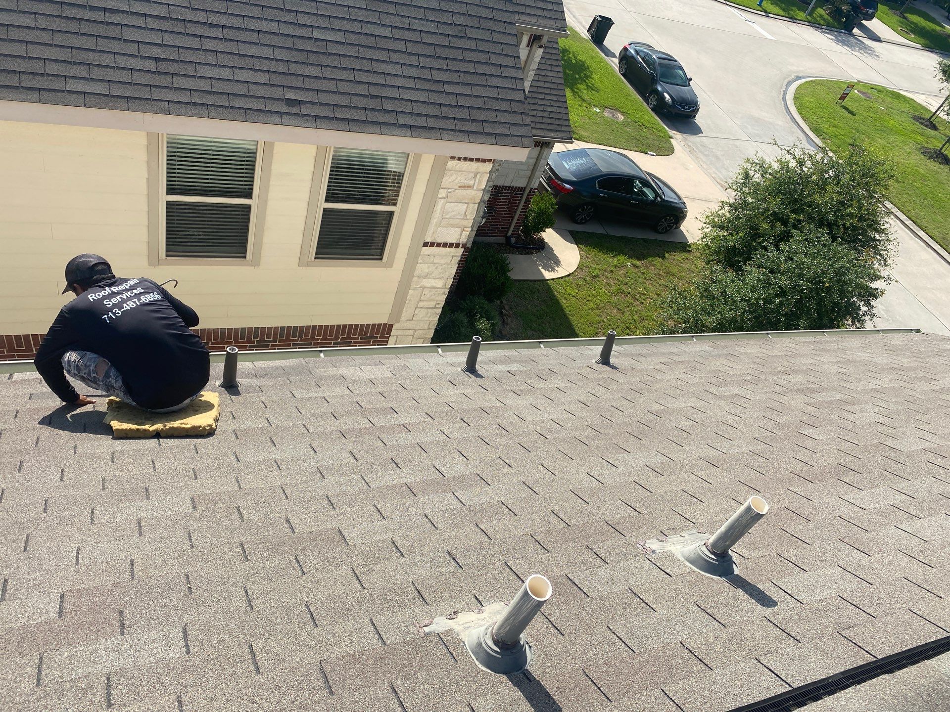 Hail Damage using Owen's Corning Duration (Lifetime) Shingles by Roof Repair Services LLC