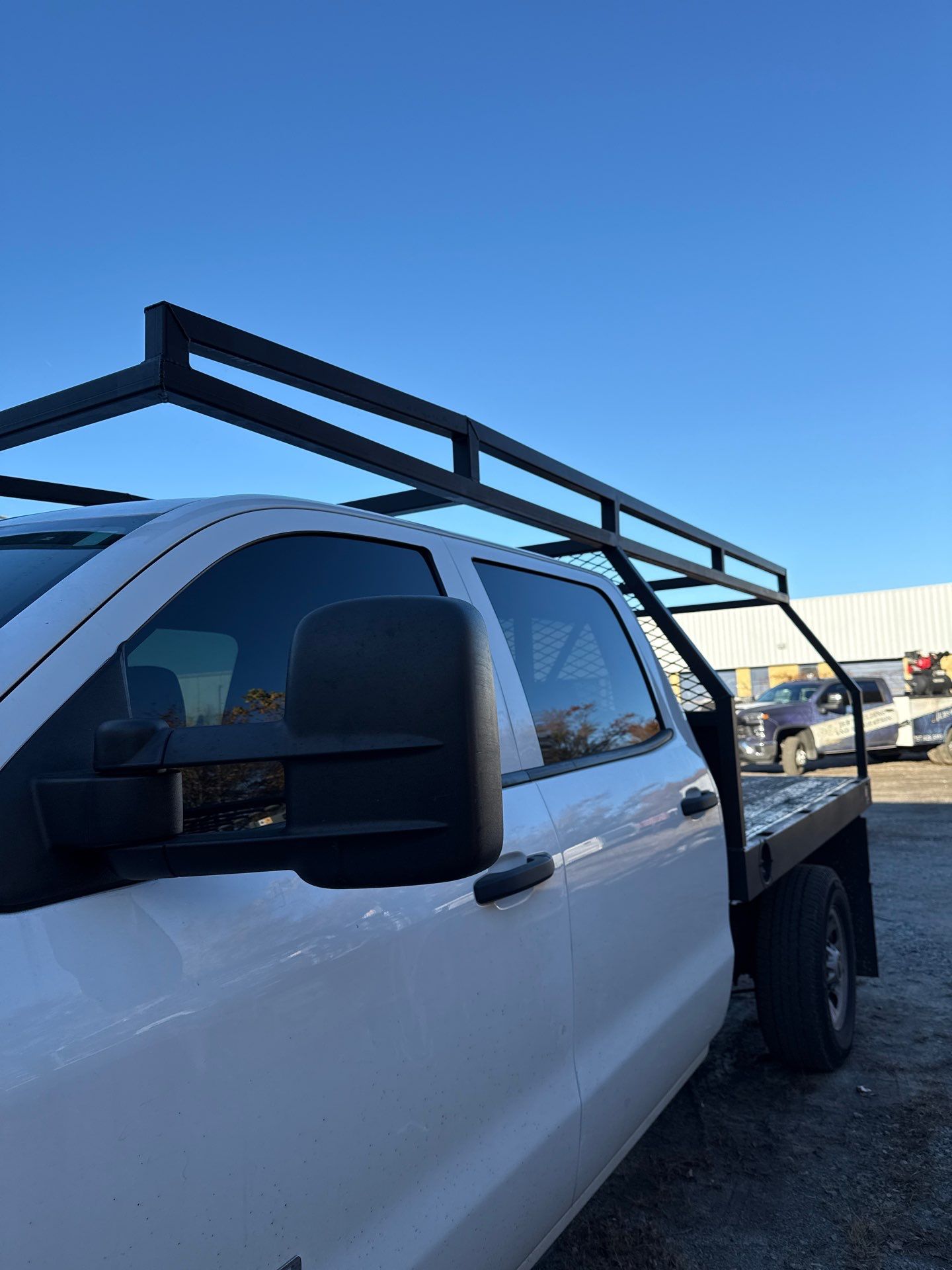 Seamless Gutters Ladder Rack by Gregory Sandstrom