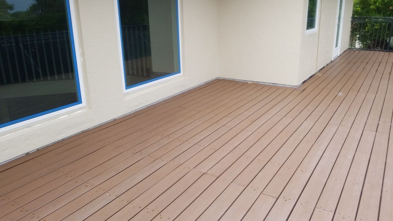 Residential Composite Decking and Soffit Repair Project in Boca Raton by Aastro Roofing