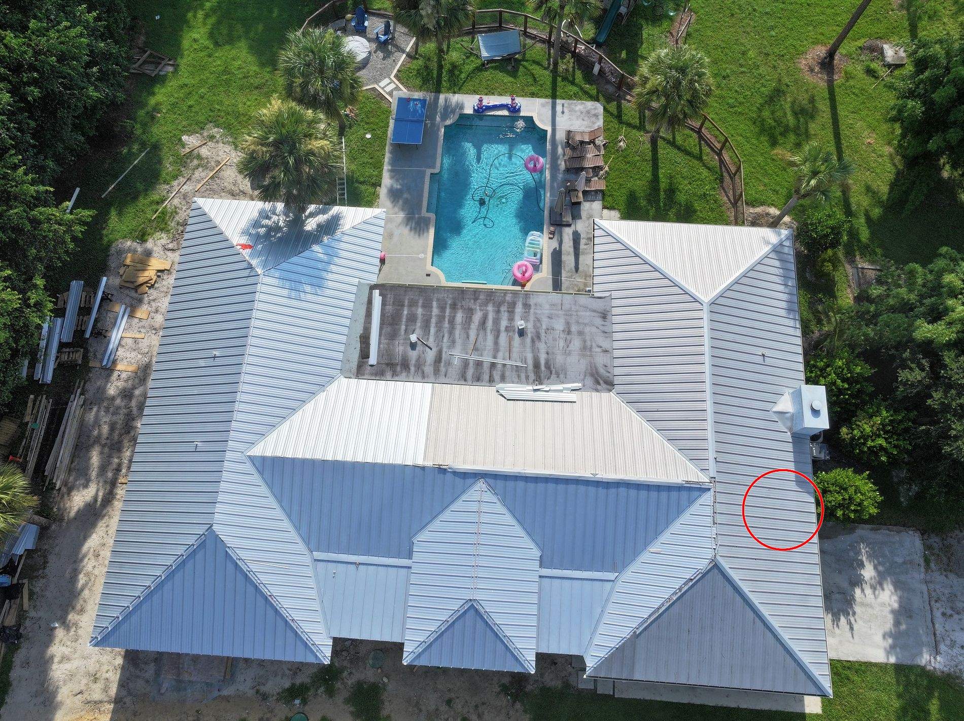 24ga 1" Nail-Strip Mill Finish by Total Roofing System The Metal Roof Experts