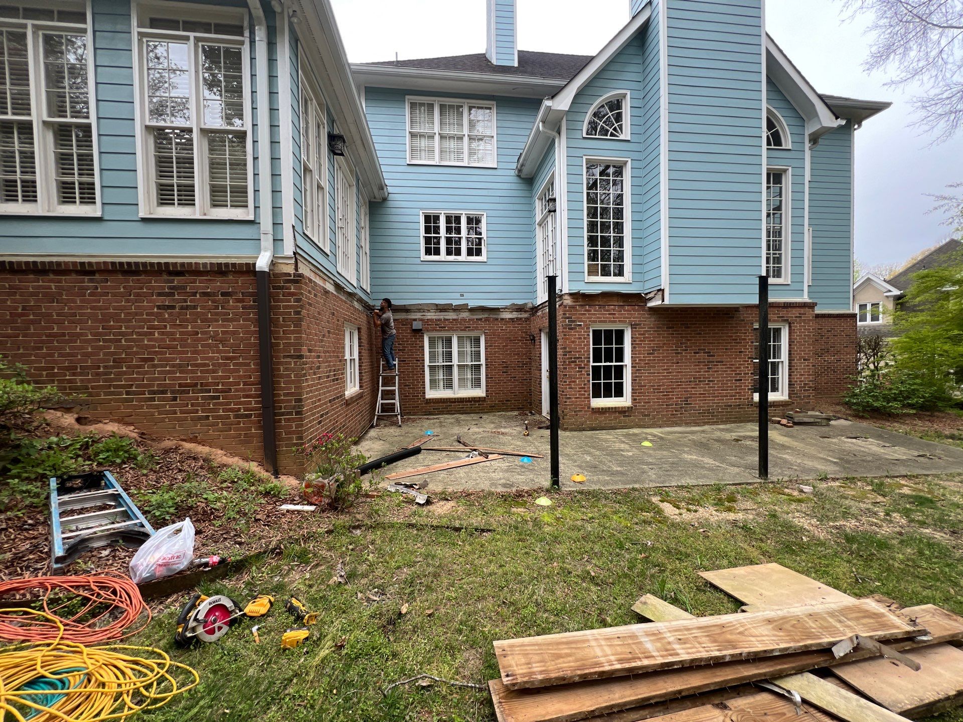 Custom Elevated Composite Deck Installation in Marietta by Swift Home Renovations