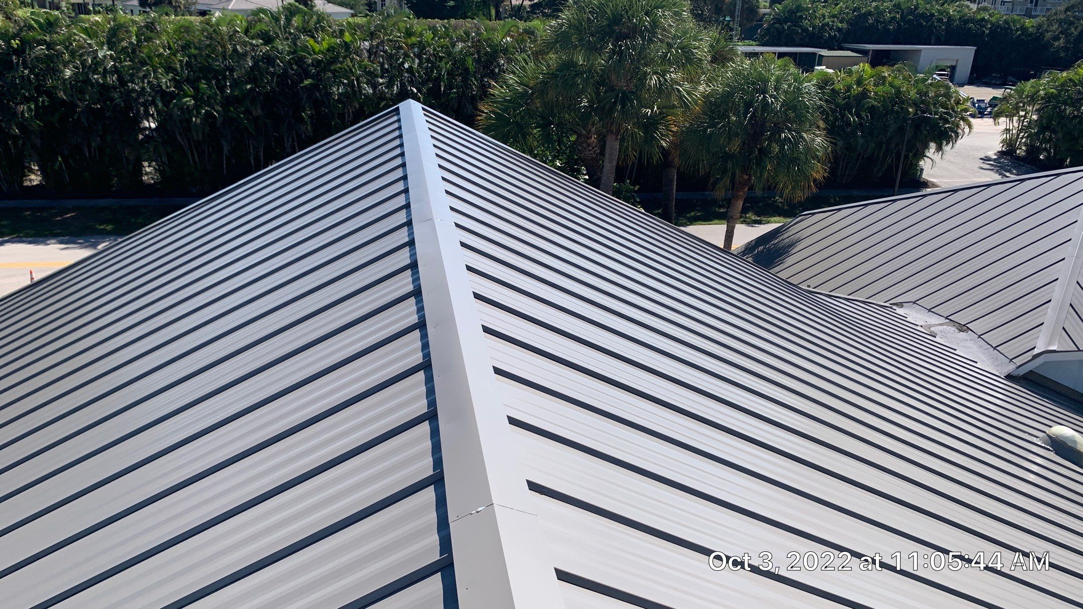 Residential Roofing Installation using 1" Nail strip metal roof by BLUES BROTHERS ROOFING